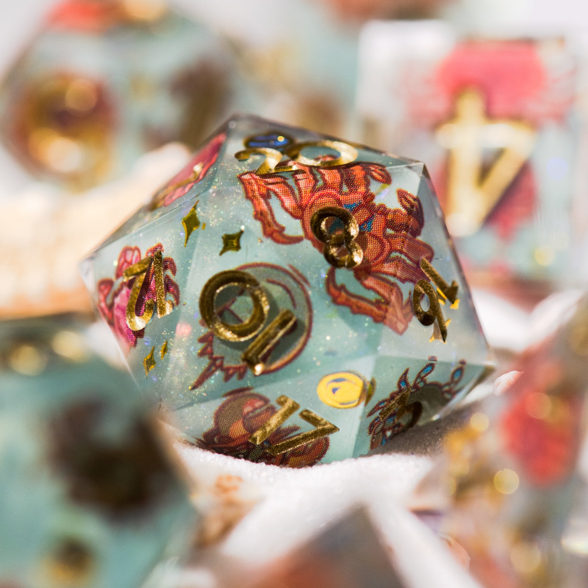 Crabs 7-Piece Iconic Dice Set - Dispel Dice - Premium DnD Dice & Accessories # #
