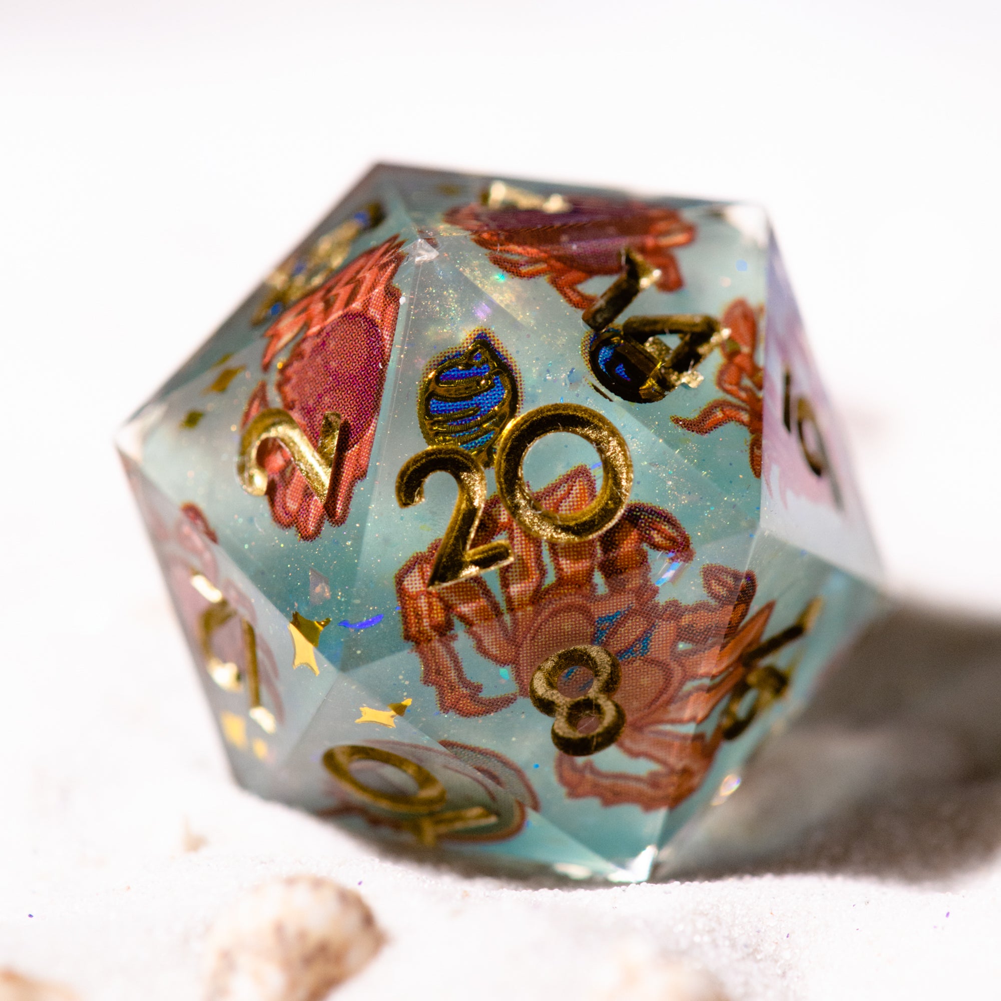 Crabs 7-Piece Iconic Dice Set - Dispel Dice - Premium DnD Dice & Accessories # #