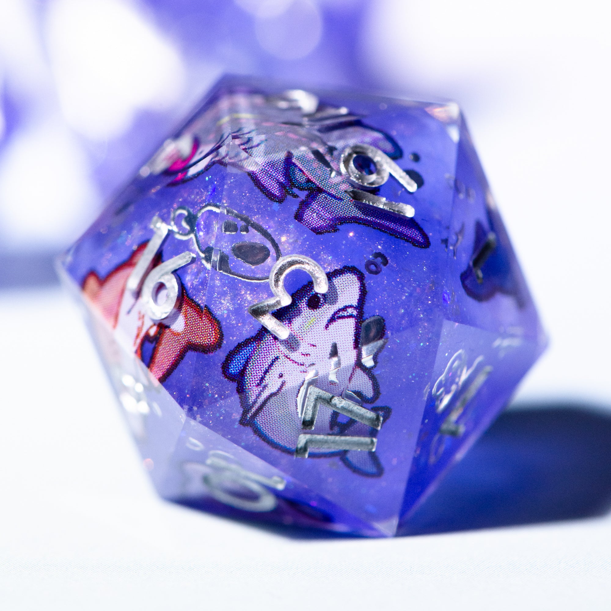 Fat Sharks 7-Piece Iconic Dice Set - Dispel Dice - Premium DnD Dice & Accessories # #