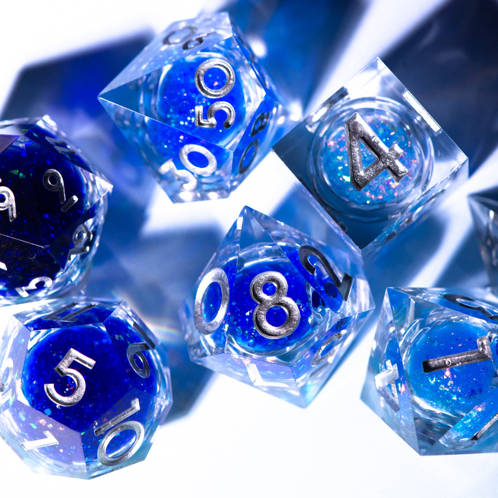 The High Seas 7-Piece Liquid Core Set - Dispel Dice - Premium DnD Dice & Accessories # #