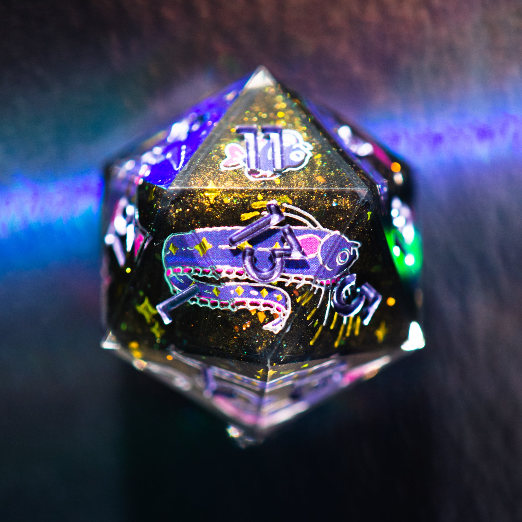 Night Sea 7-Piece Iconic Dice Set - Dispel Dice - Premium DnD Dice & Accessories # #