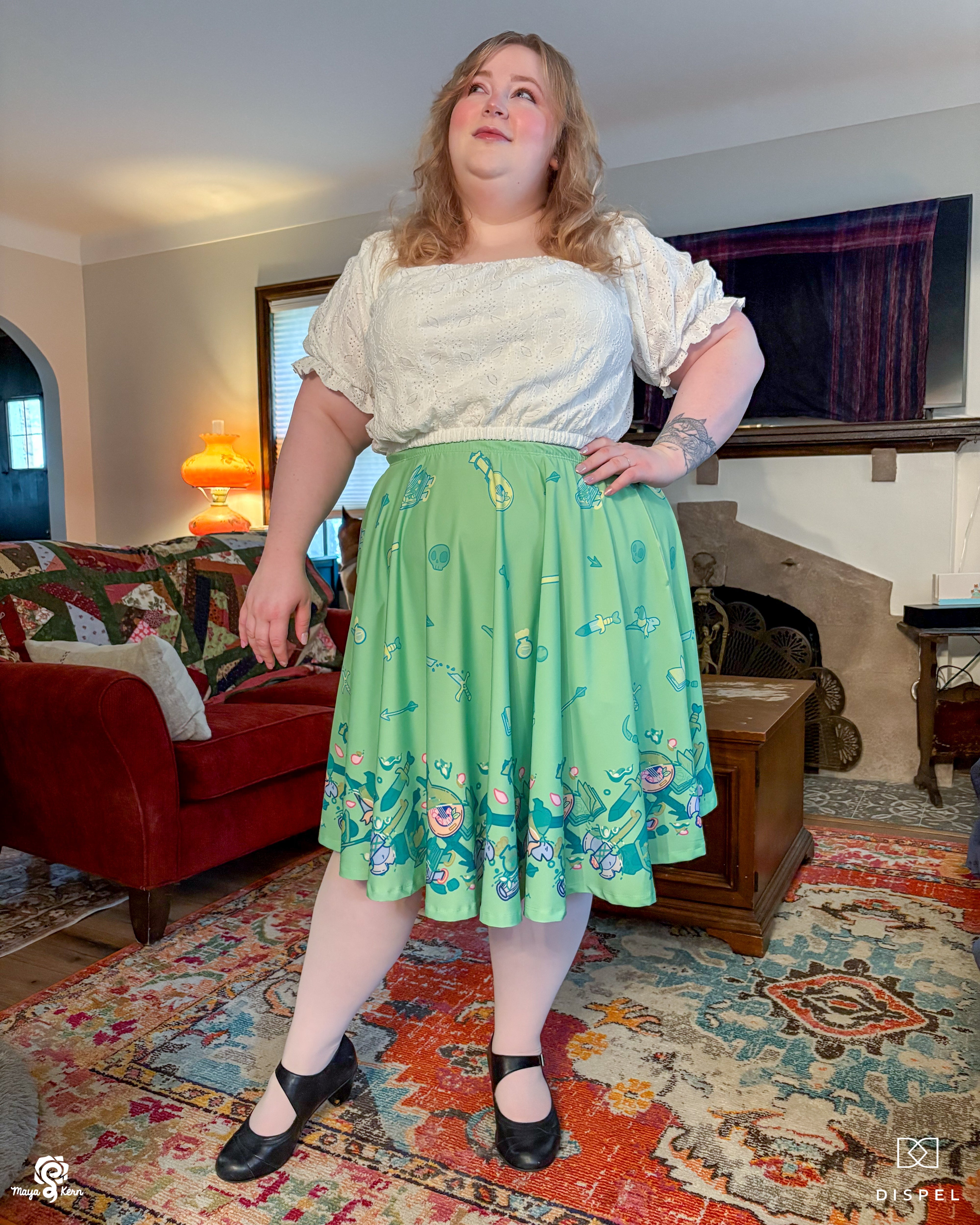 COLLAB: Dispel Dice Gelatenous Cube Midi Skirt - Dispel Dice - Premium DnD Dice & Accessories # #