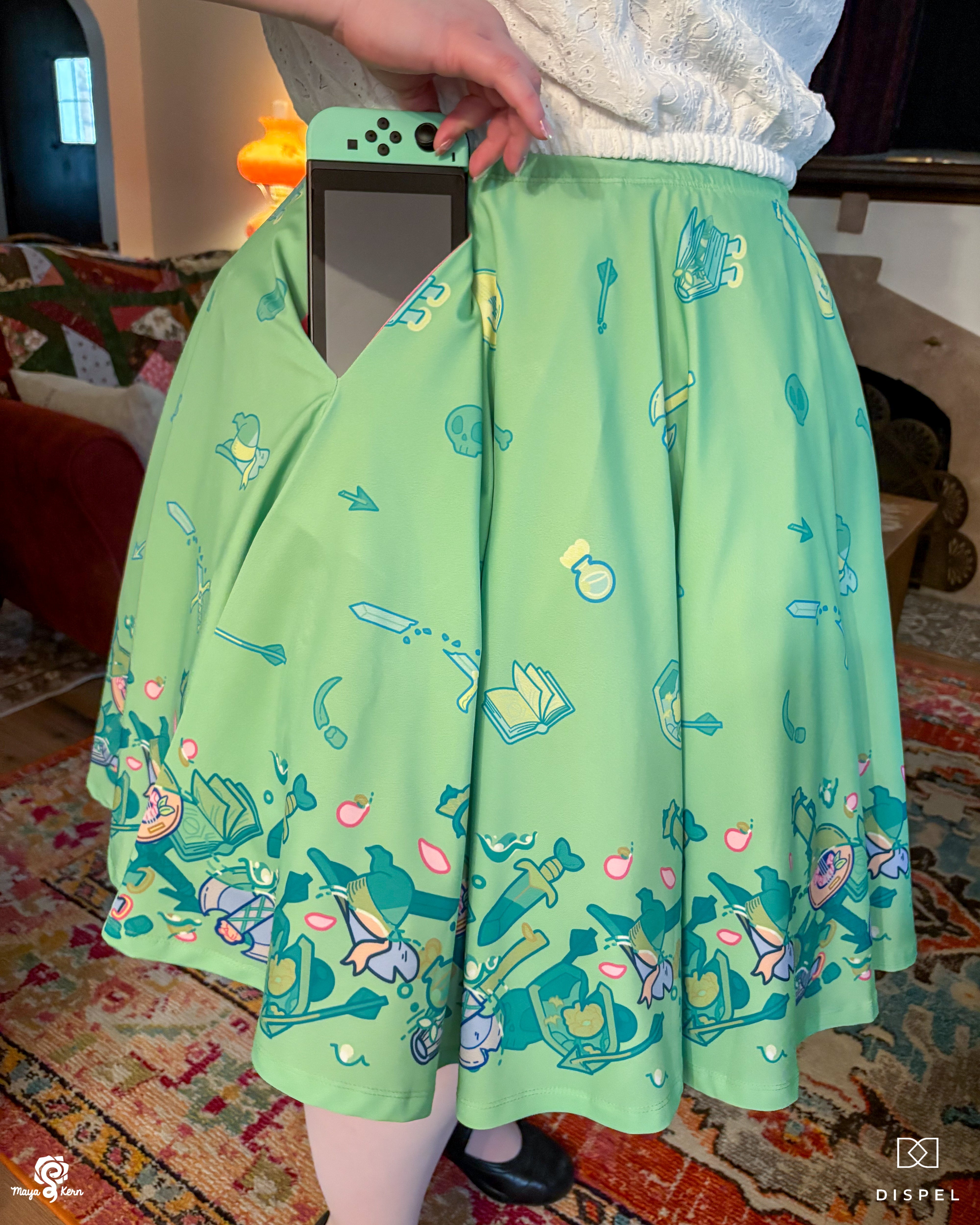 COLLAB: Dispel Dice Gelatenous Cube Midi Skirt - Dispel Dice - Premium DnD Dice & Accessories # #