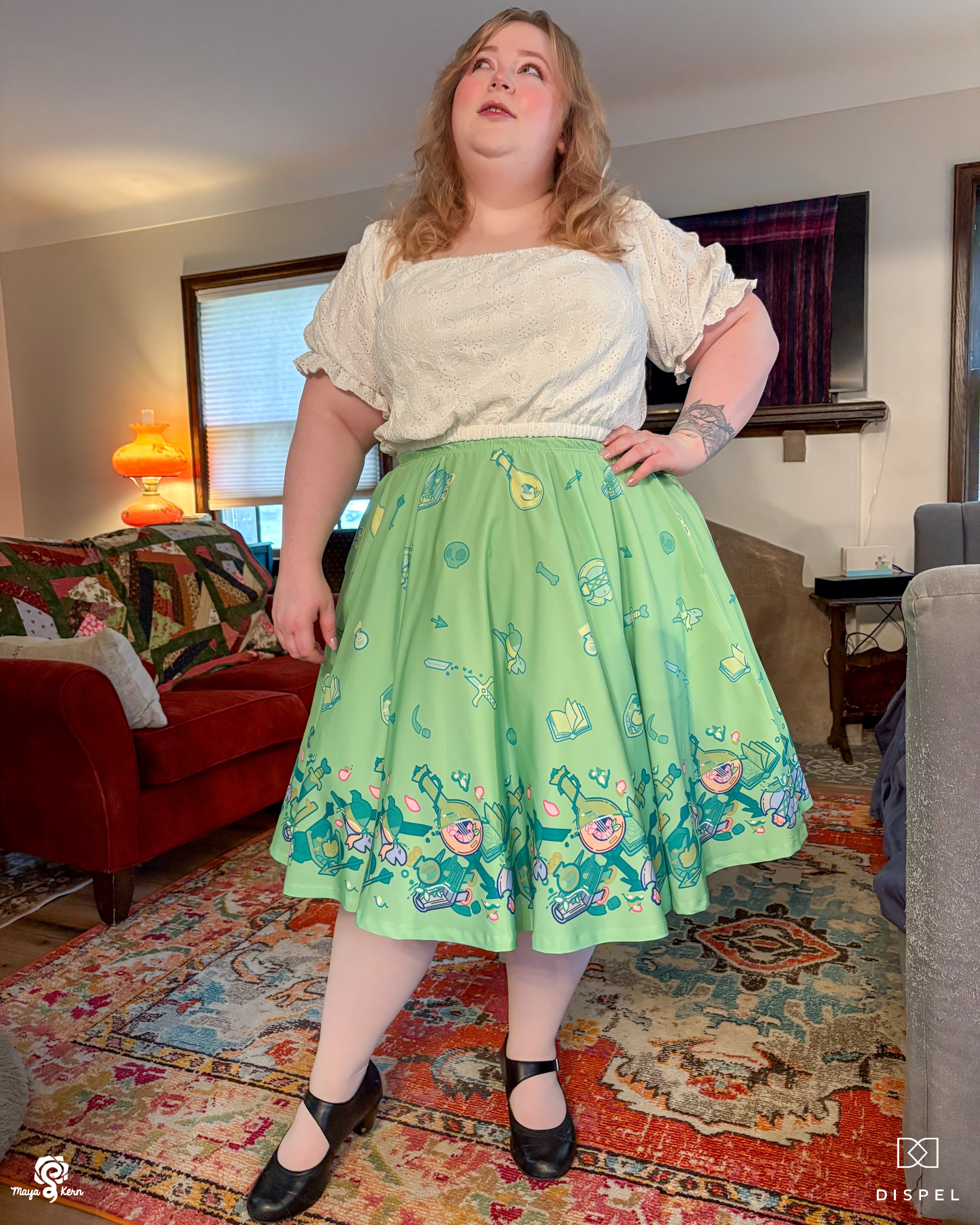 COLLAB: Dispel Dice Gelatenous Cube Midi Skirt - Dispel Dice - Premium DnD Dice & Accessories # #