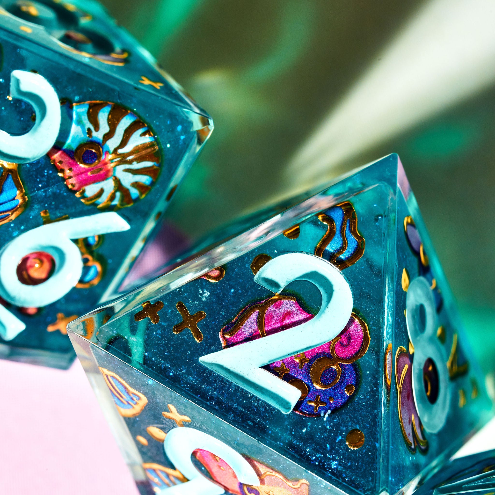 Cephalopods 7-Piece Iconic Dice Set - Dispel Dice - Premium DnD Dice & Accessories # #