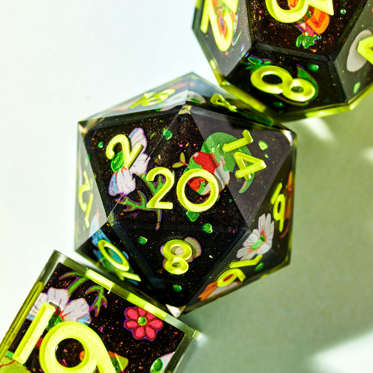 Lazy Lizards 7-Piece Iconic Dice Set - Dispel Dice - Premium DnD Dice & Accessories # #