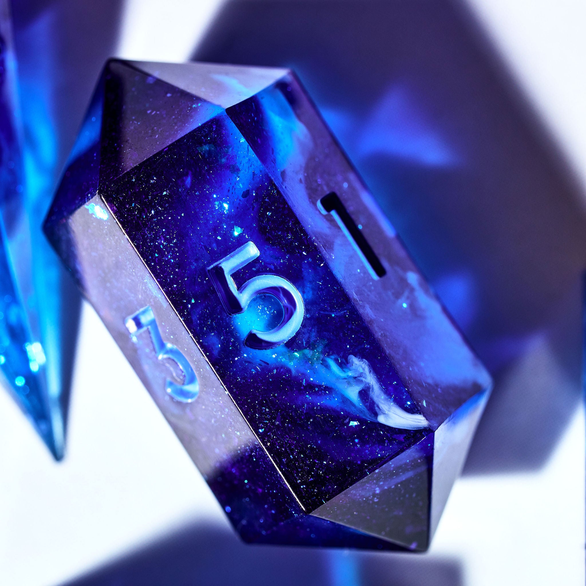 Deep Blue Sea 7-Piece Jewel Shape Dice Set - Dispel Dice - Premium DnD Dice & Accessories # #