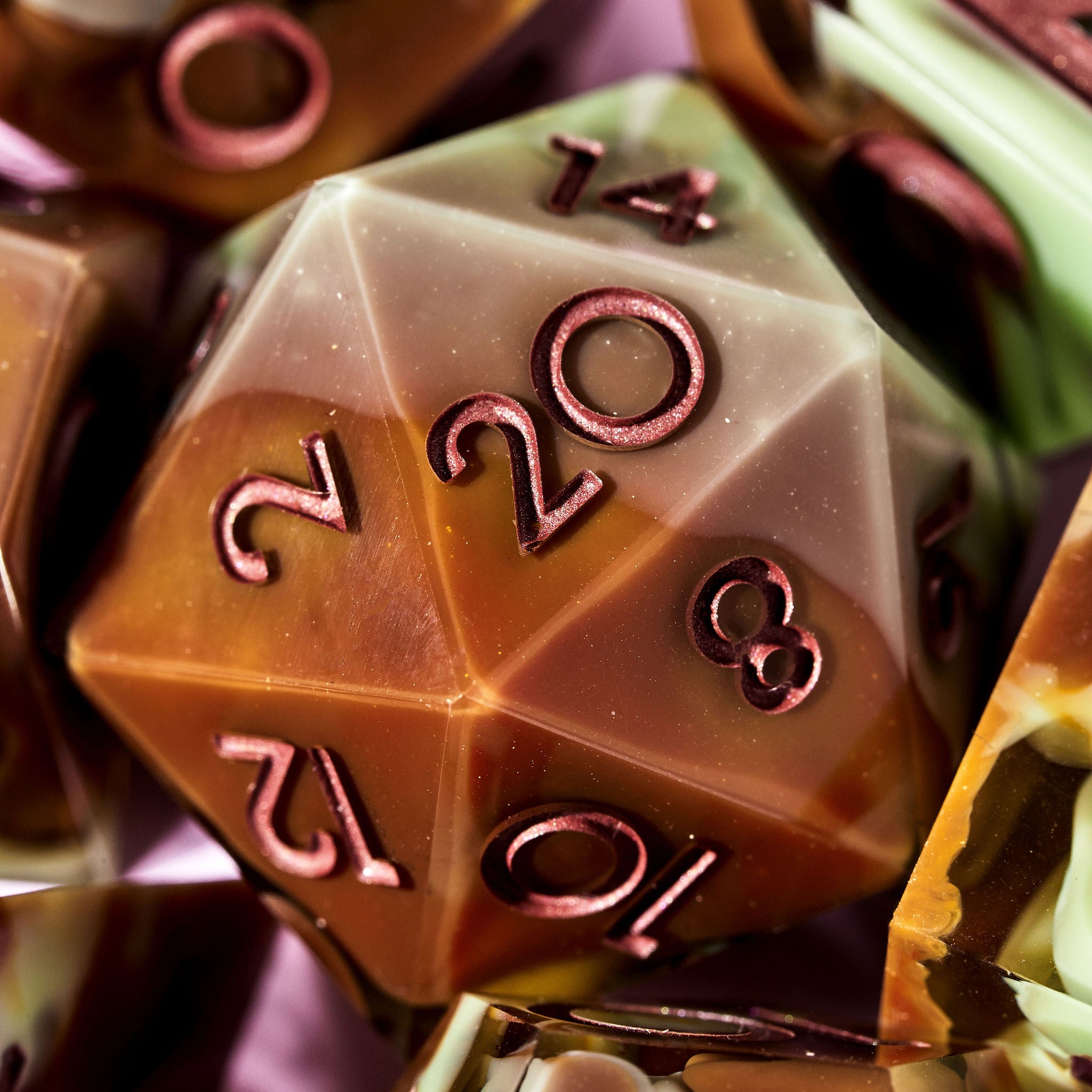 Mint Chip 7-Piece Polyhedral Dice Set - Dispel Dice - Premium DnD Dice & Accessories # #
