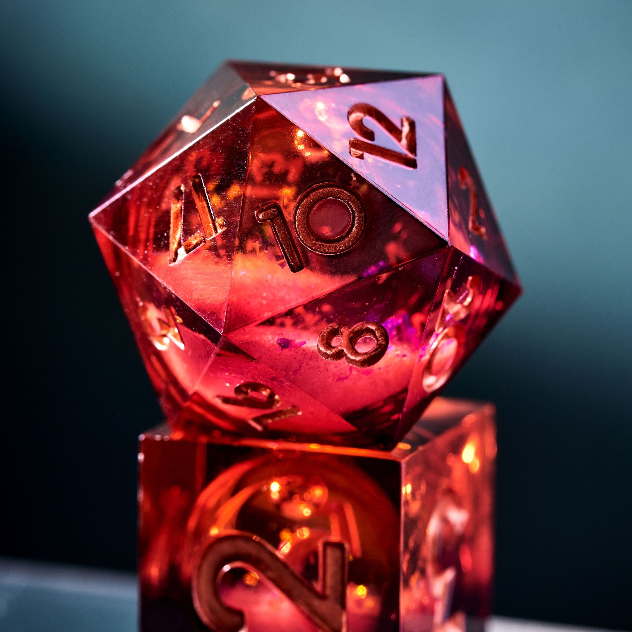 Corpse Flower 7-Piece Liquid Core Set - Dispel Dice - Premium DnD Dice & Accessories # #