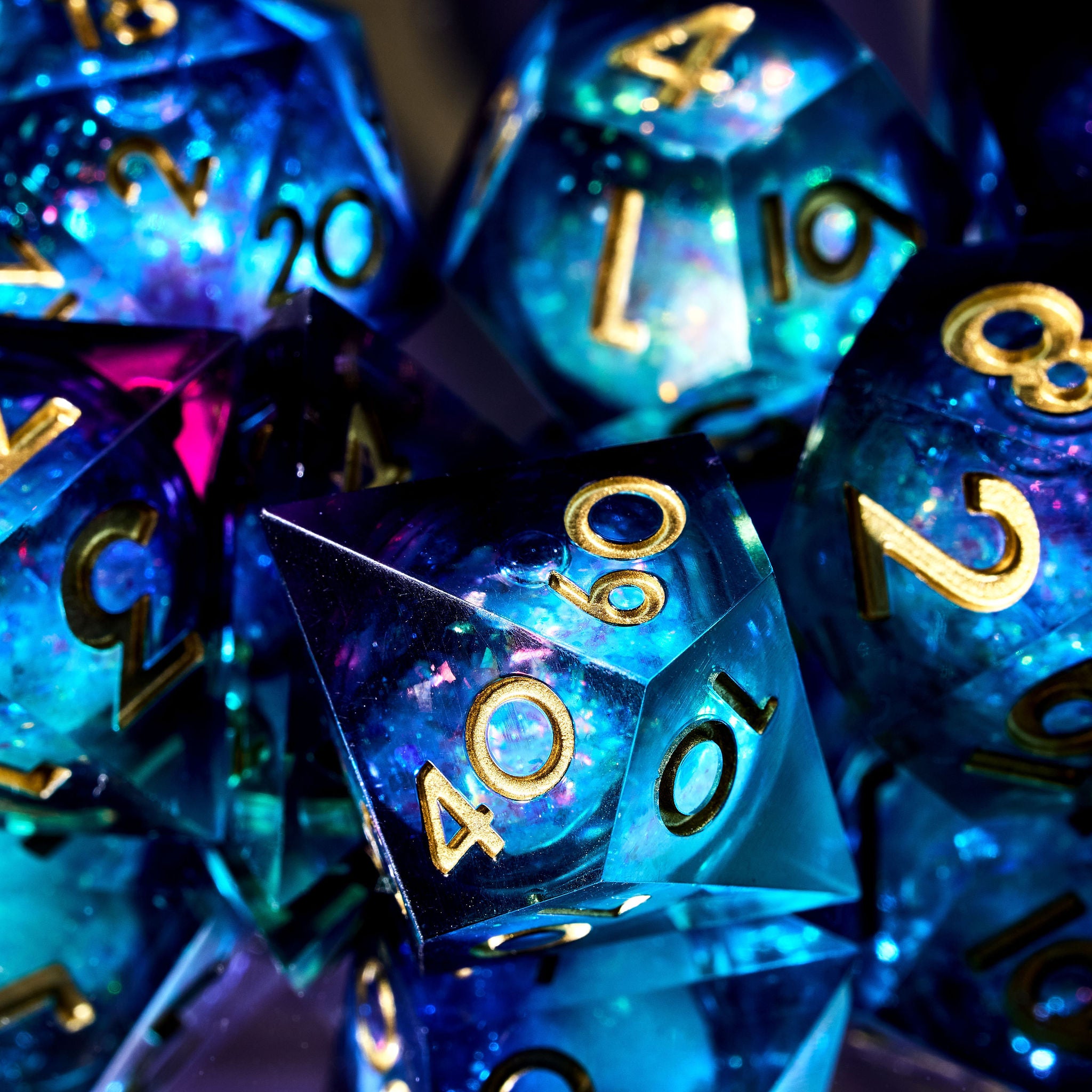 Tears of the Witch 7-Piece Liquid Core Dice Set - Dispel Dice - Premium DnD Dice & Accessories # #