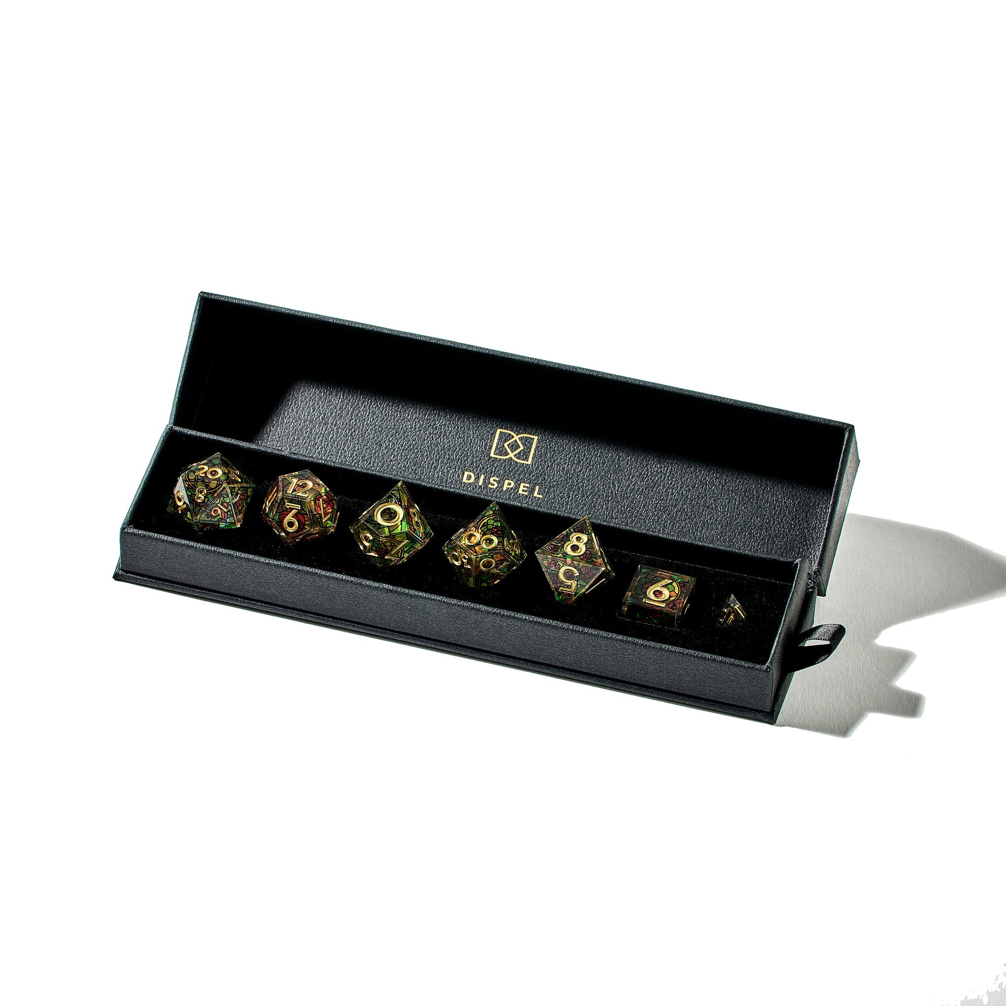 Rosewindow 7-Piece Iconic Dice Set - Dispel Dice - Premium DnD Dice & Accessories # #