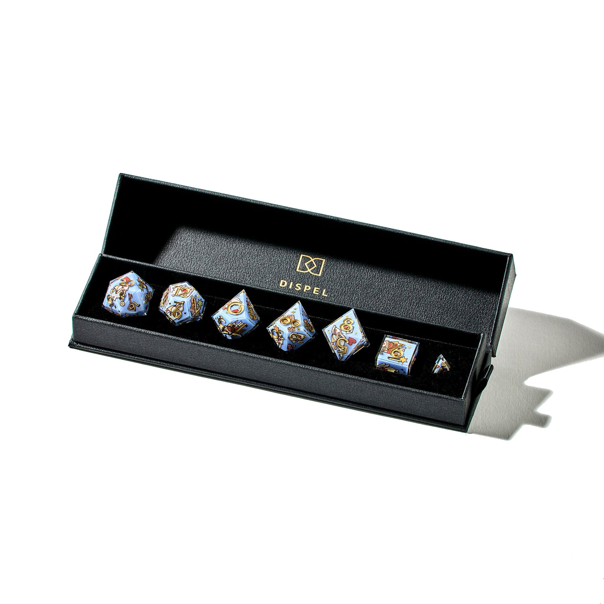 Down the Rabbit Hole 7-Piece Iconic Dice Set - Dispel Dice - Premium DnD Dice & Accessories # #