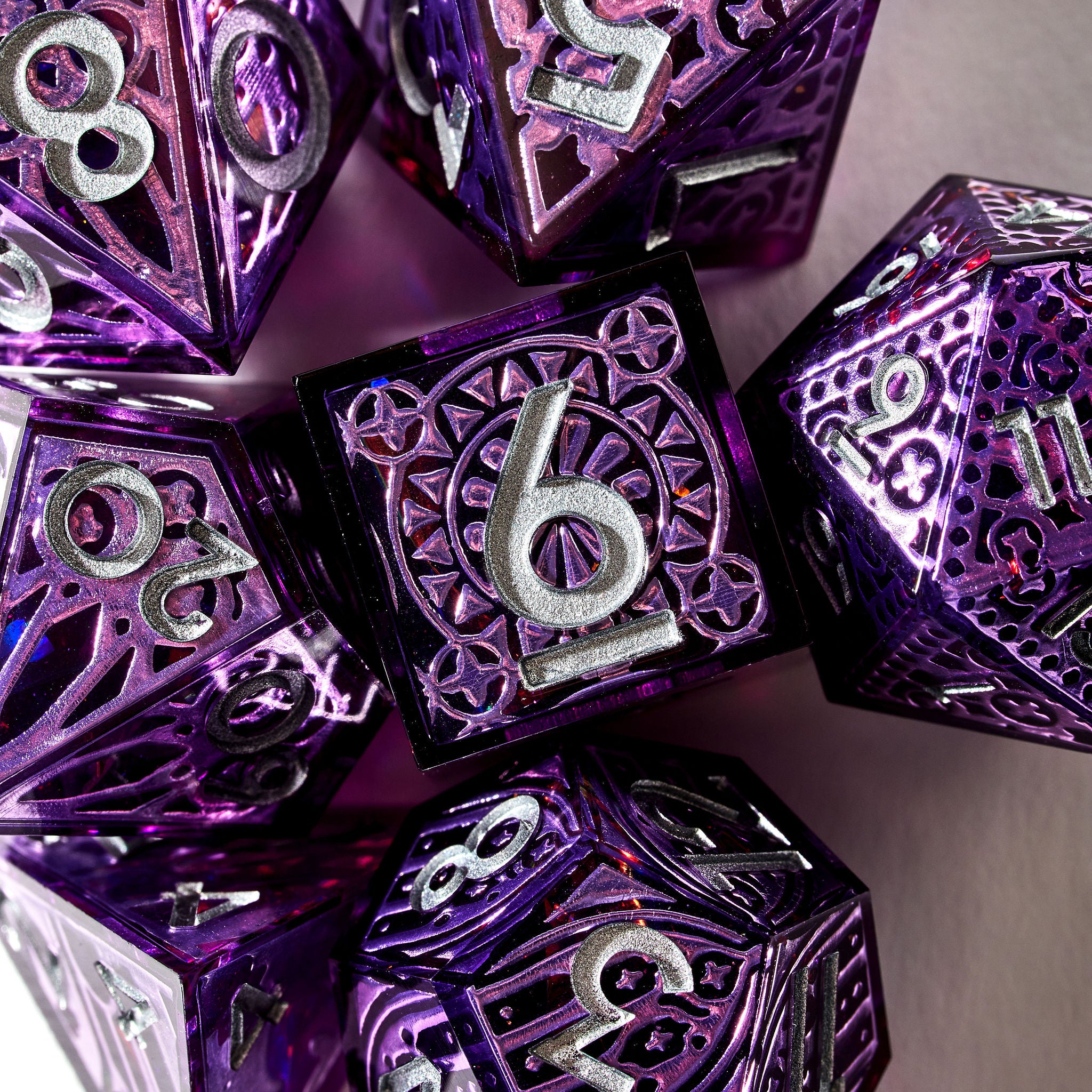 Daughter of Darkness 7-Piece Iconic Set - Dispel Dice - Premium DnD Dice & Accessories # #