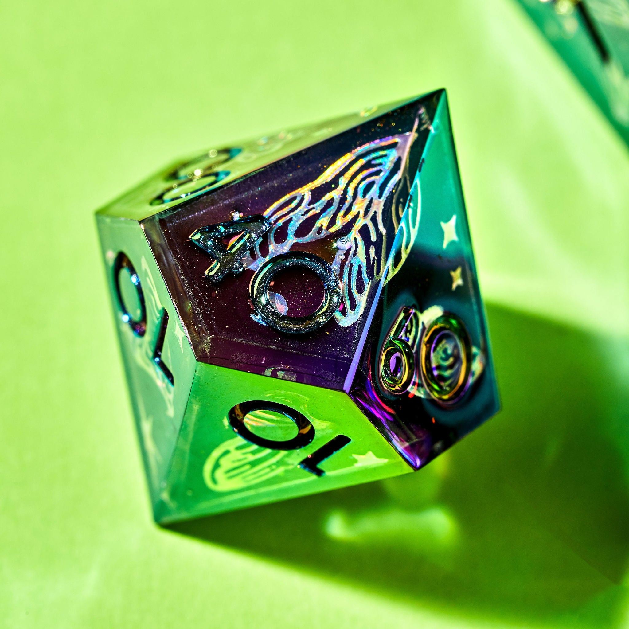 Extinct Decorum 7-Piece Iconic Iridescent Set - Dispel Dice - Premium DnD Dice & Accessories # #