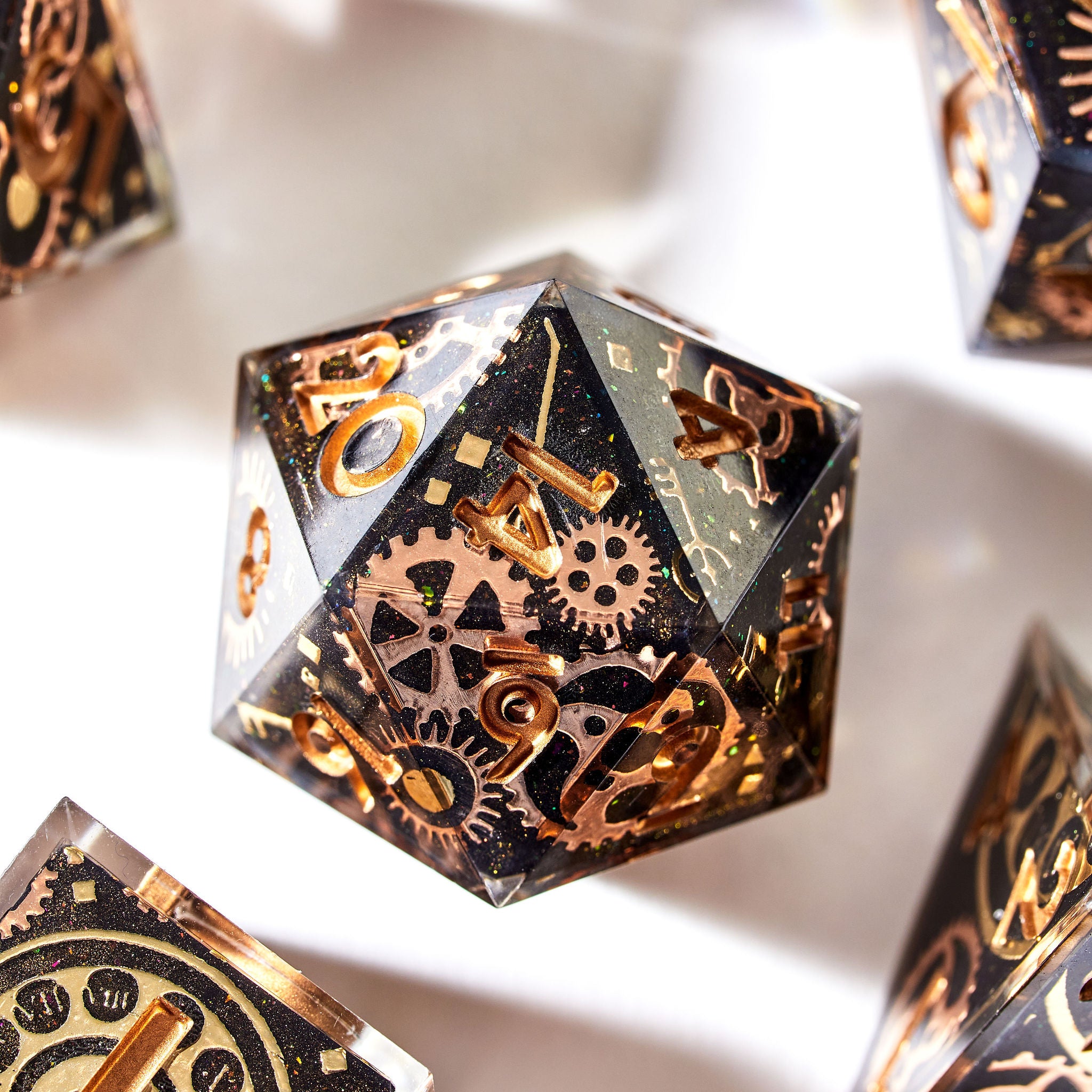 Borrowed Time 7-Piece Iconic Set - Dispel Dice - Premium DnD Dice & Accessories # #