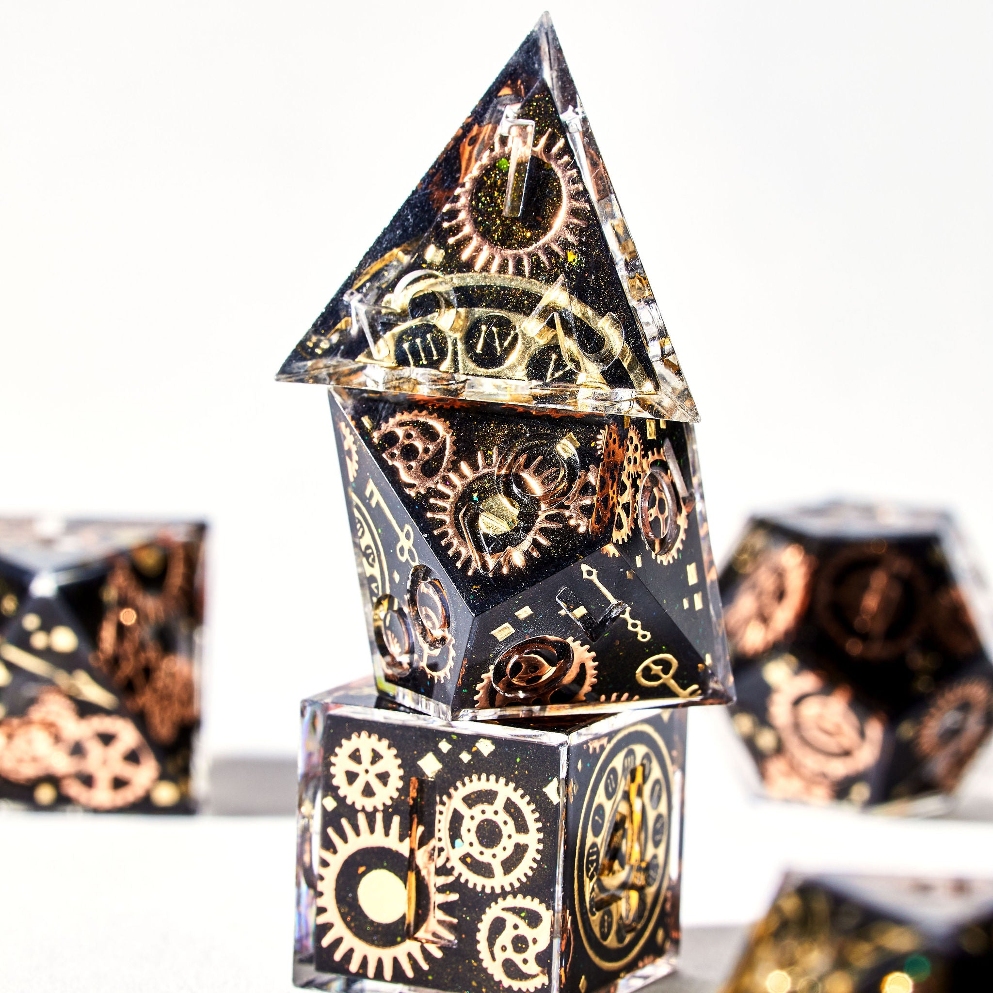 Borrowed Time 7-Piece Iconic Set - Dispel Dice - Premium DnD Dice & Accessories # #