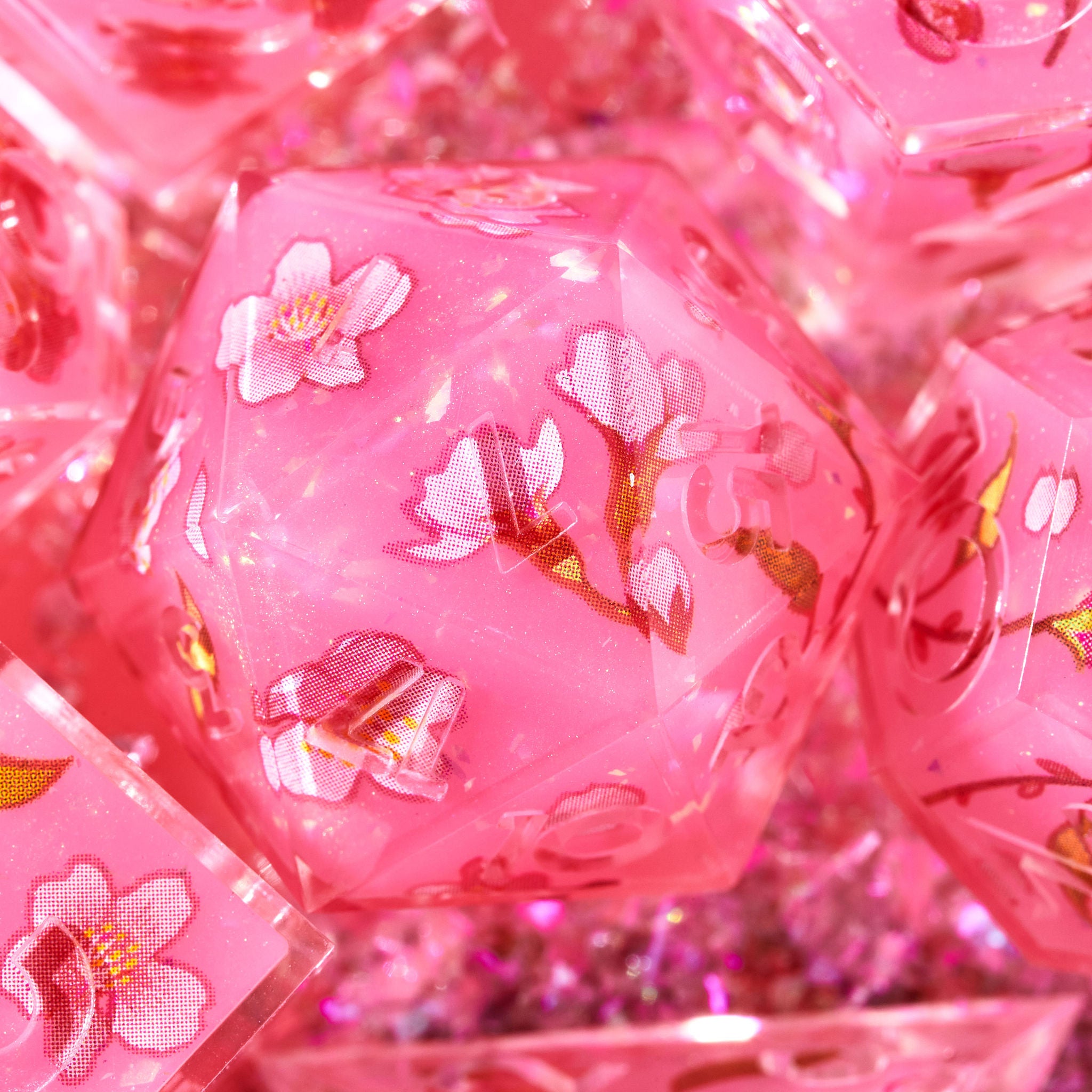 In Bloom 7-Piece Iconic Set - Dispel Dice - Premium DnD Dice & Accessories # #
