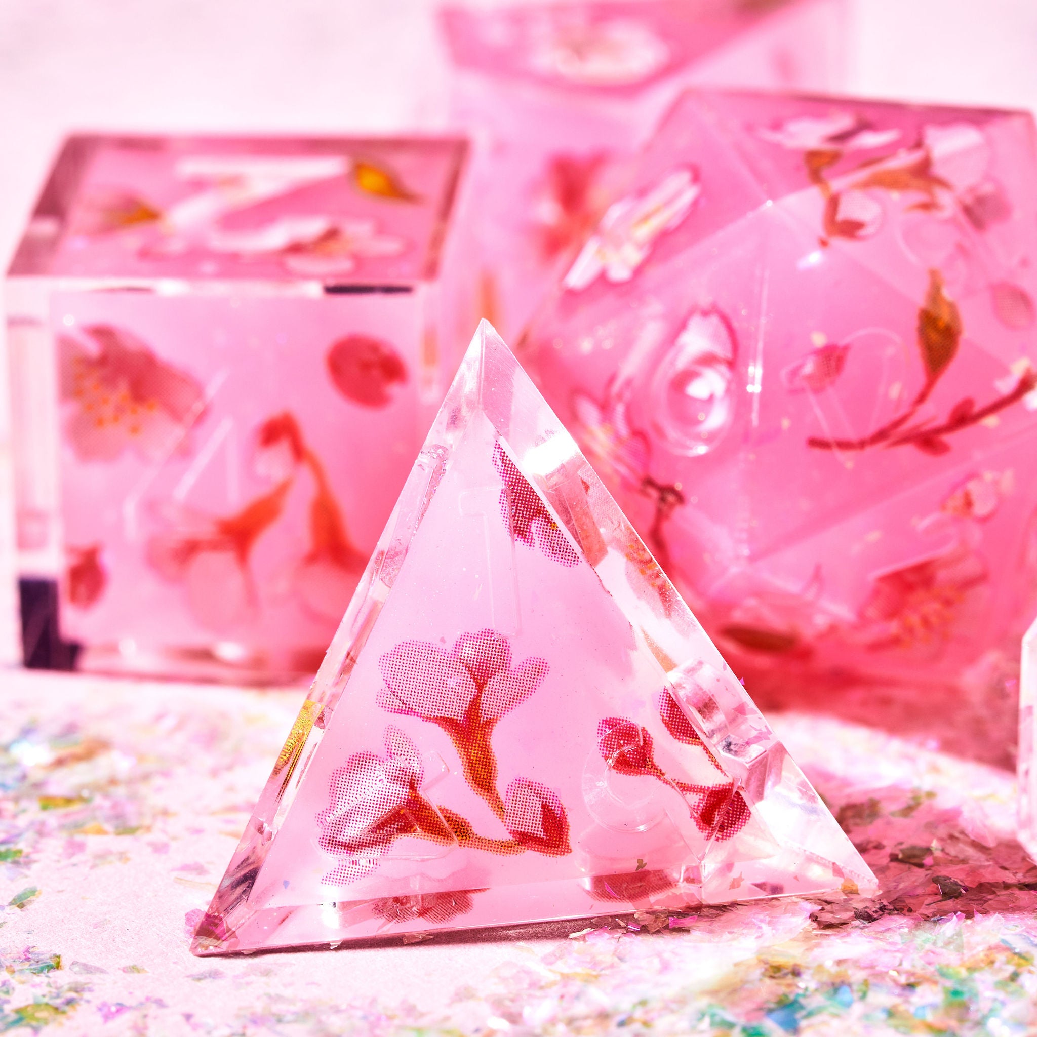 In Bloom 7-Piece Iconic Set - Dispel Dice - Premium DnD Dice & Accessories # #