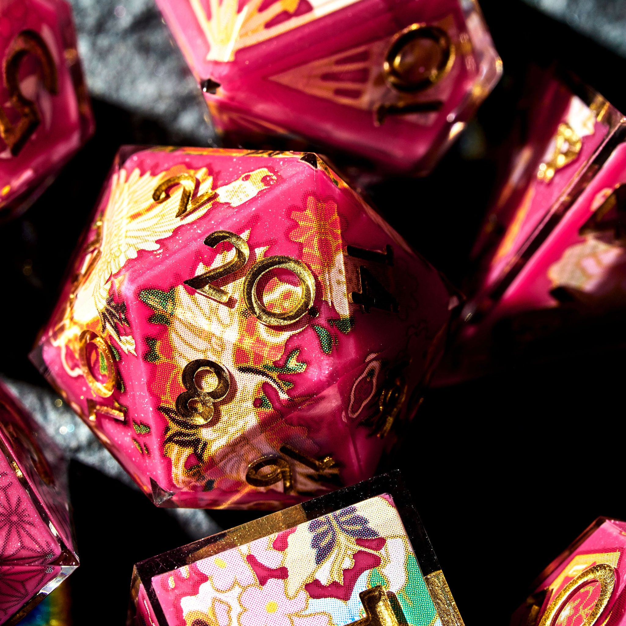 Reflections 7-Piece Iconic Set - Dispel Dice - Premium DnD Dice & Accessories # #
