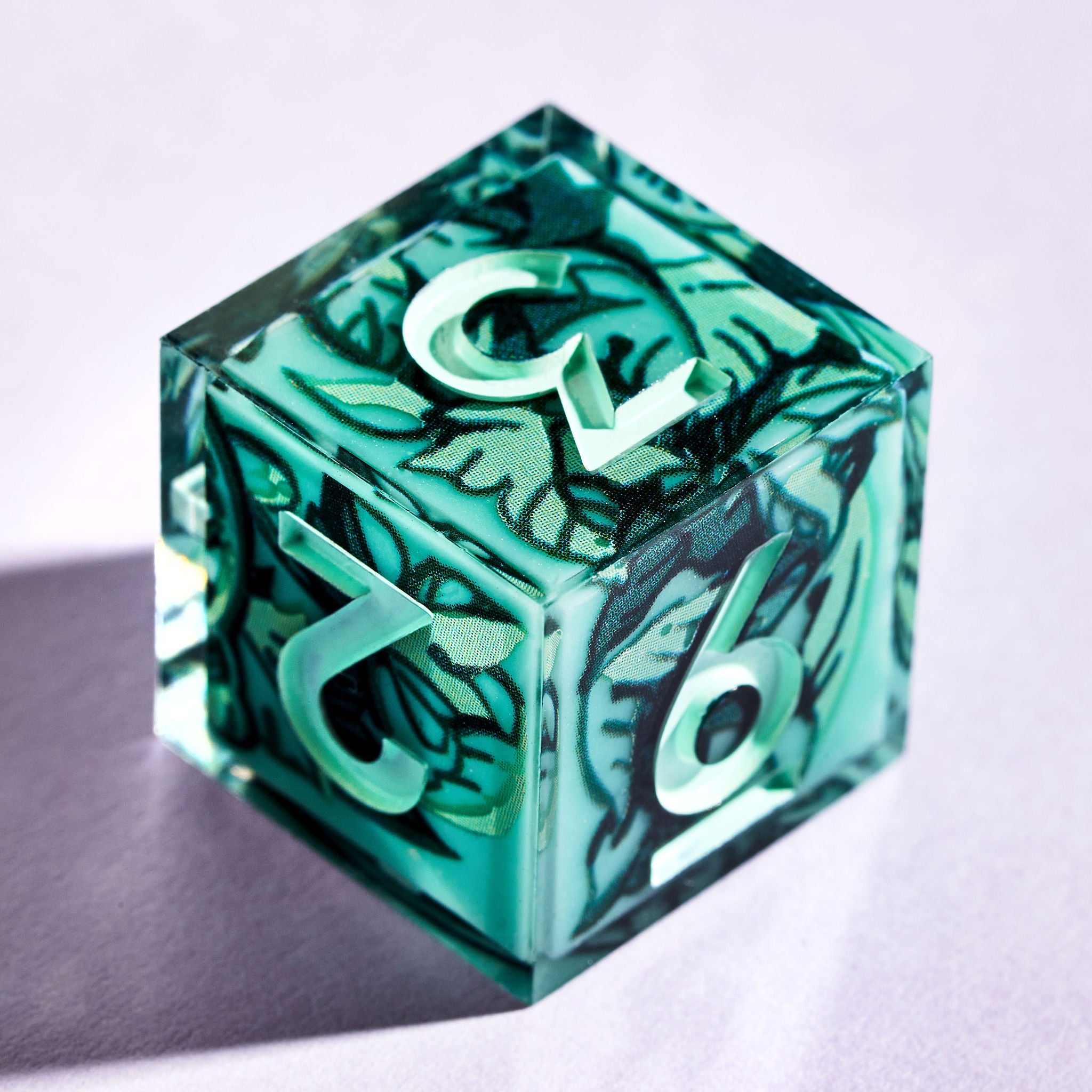 Jade Iconic 7-Piece Dice Set - Dispel Dice - Premium DnD Dice & Accessories # #