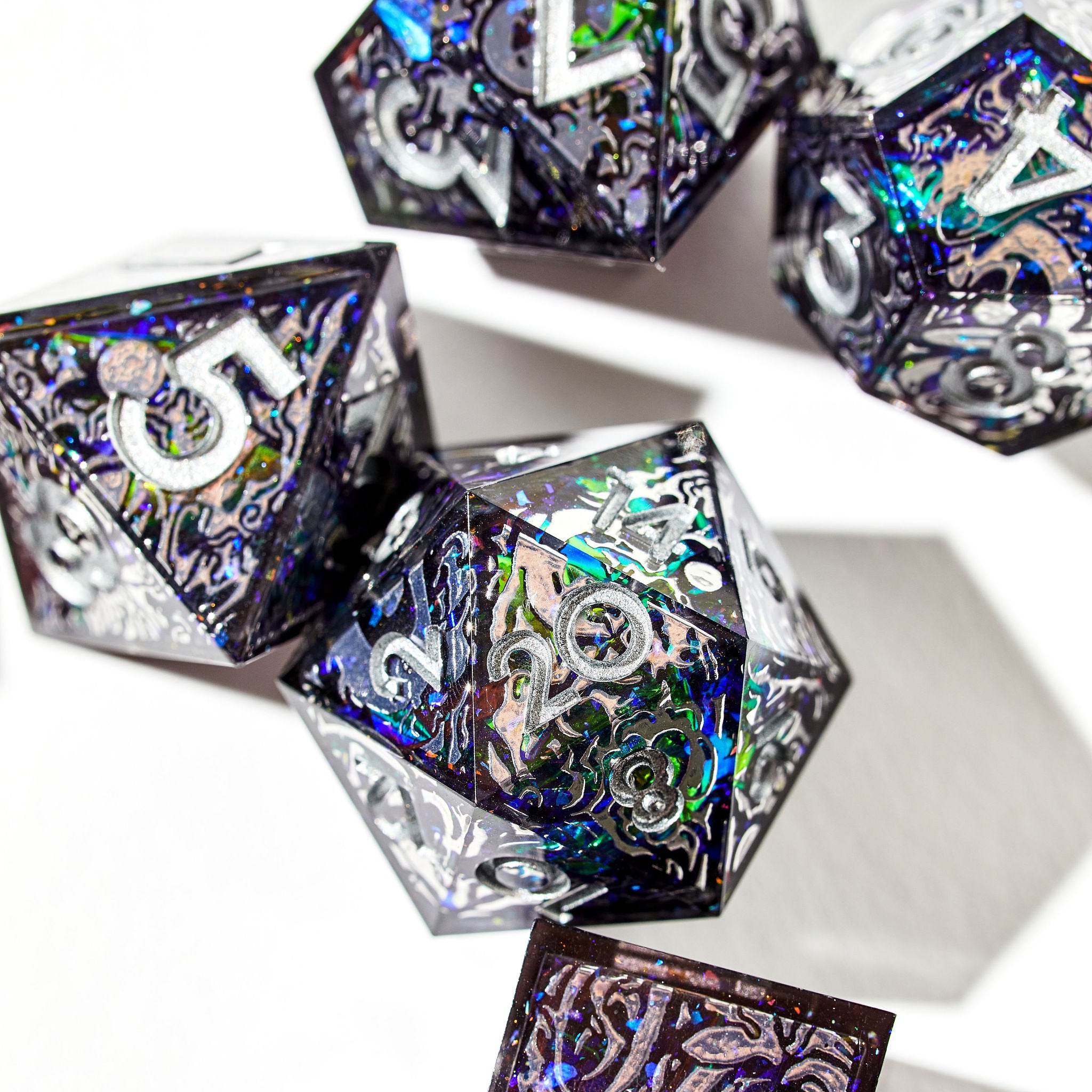 Year of the Dragon Iconic 7-Piece Dice Set - Dispel Dice - Premium DnD Dice & Accessories # #