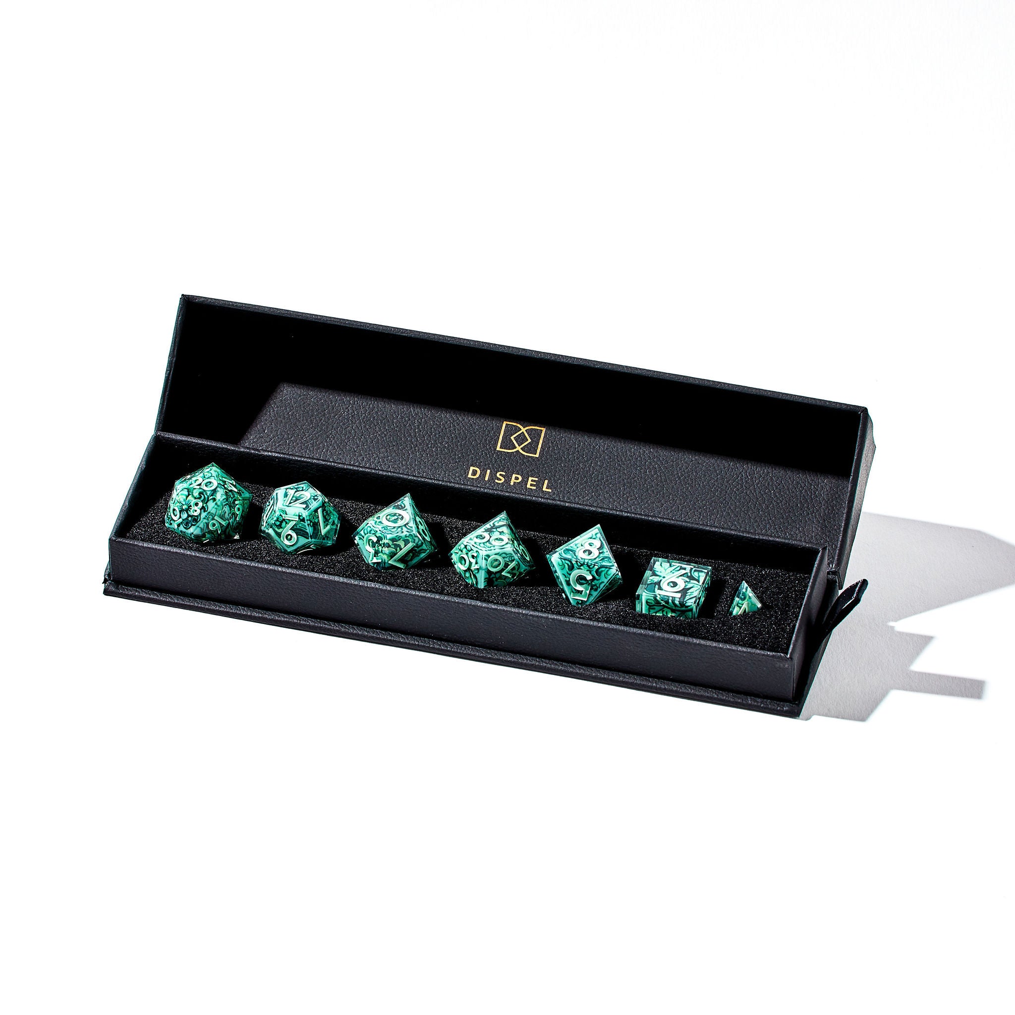 Jade Iconic 7-Piece Dice Set - Dispel Dice - Premium DnD Dice & Accessories # #