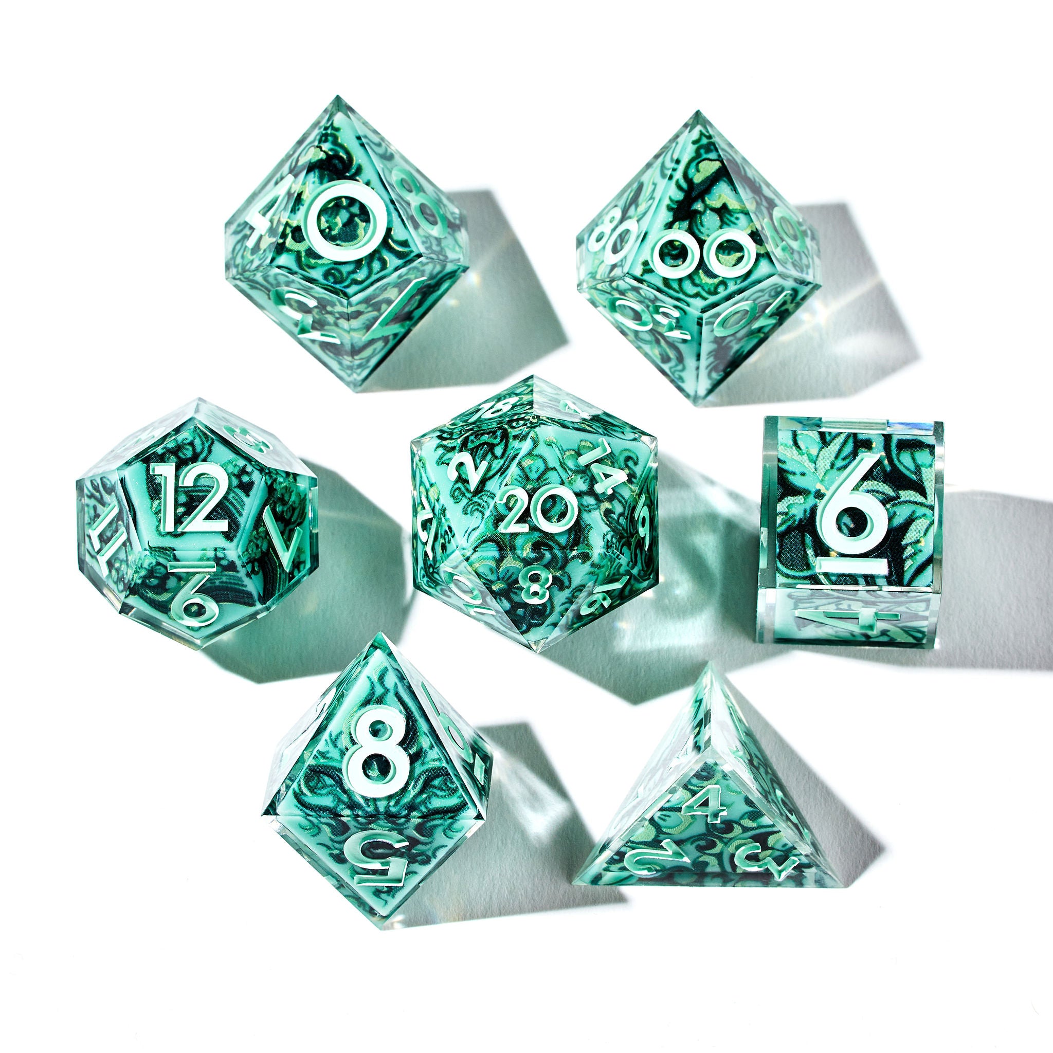 Jade Iconic 7-Piece Dice Set