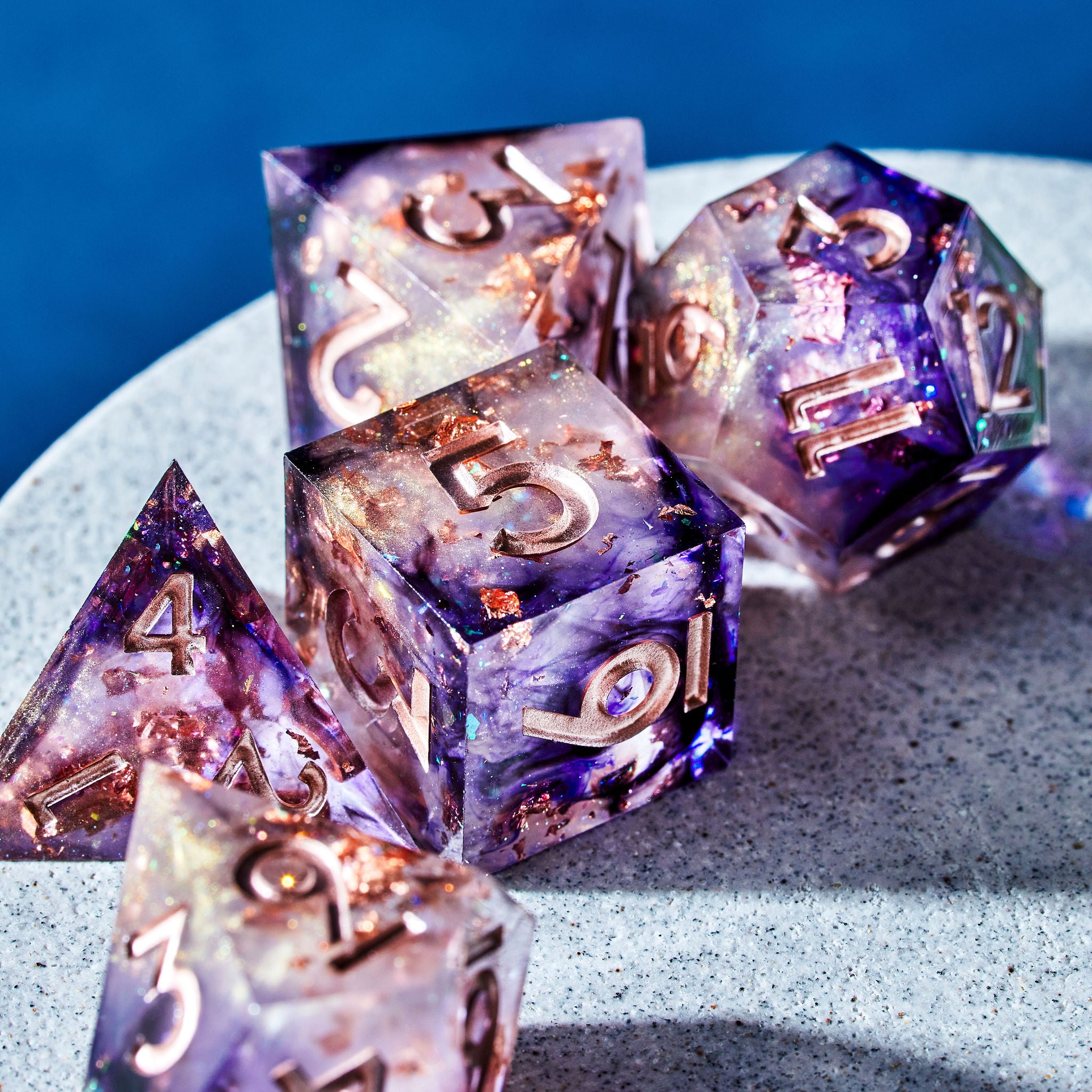 Crystal Rift 7-Piece Polyhedral Dice Set - Dispel Dice - Premium DnD Dice & Accessories # #