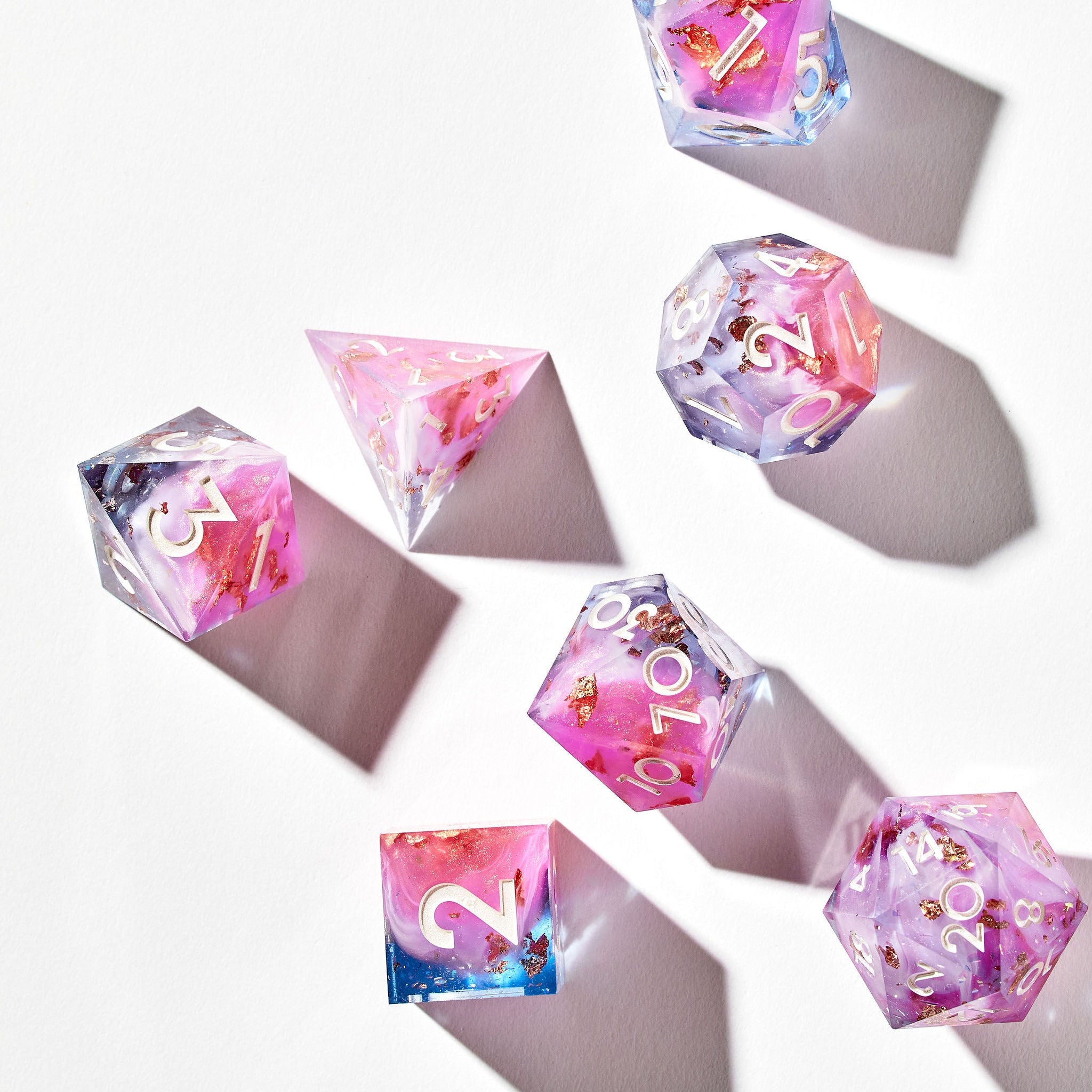 Infatuation 7-Piece Polyhedral Dice Set - Dispel Dice - Premium DnD Dice & Accessories # #