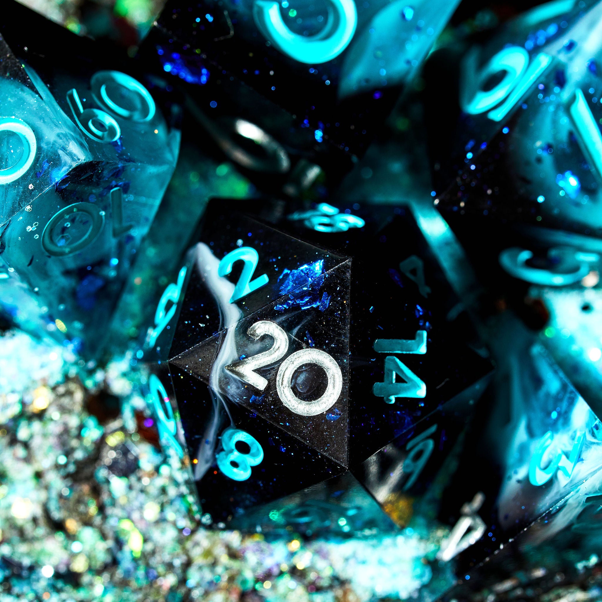Sleepy Hollow 7-Piece Polyhedral Dice Set - Dispel Dice - Premium DnD Dice & Accessories # #