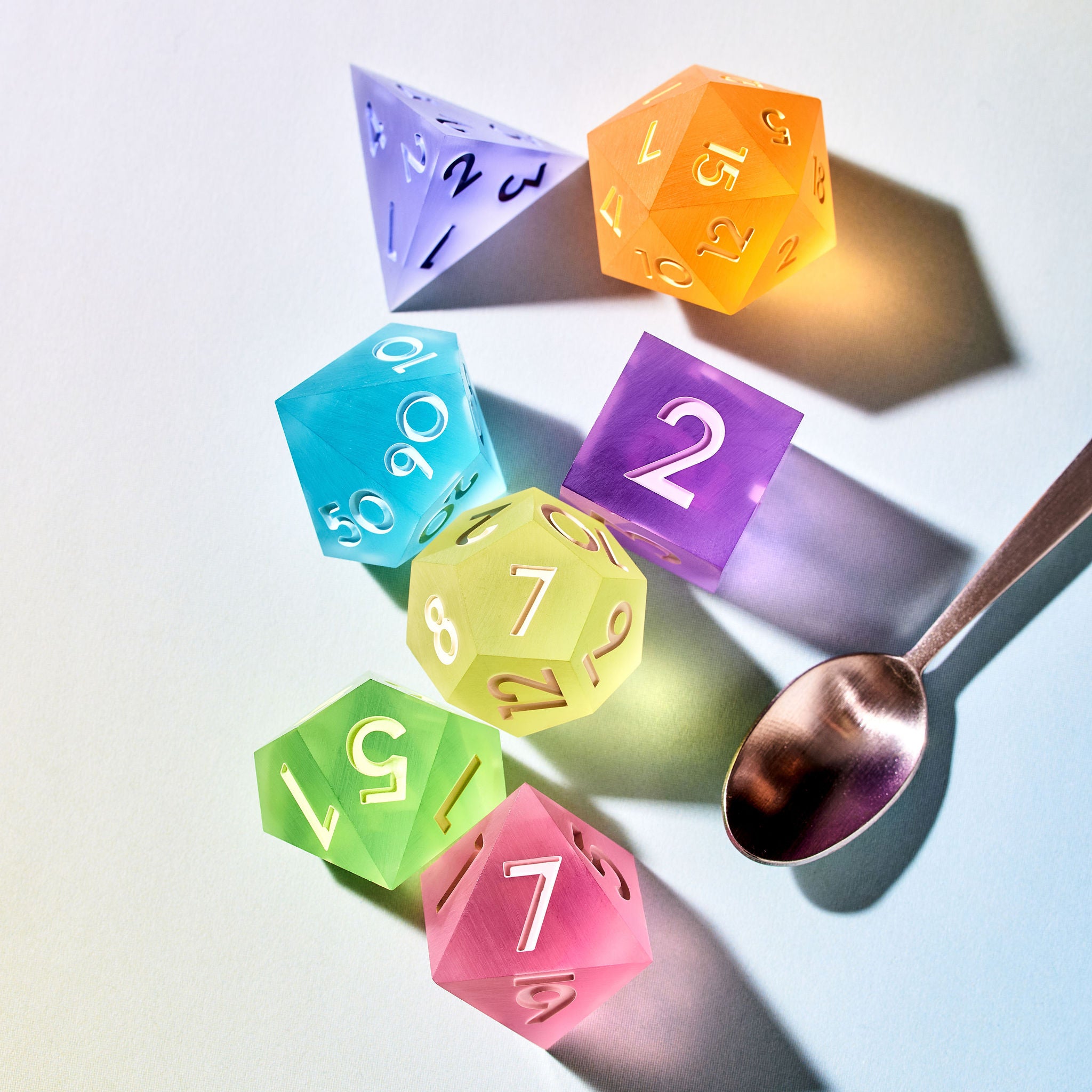 Forbidden Gummy 7-Piece Matte Palette Dice Set - Dispel Dice - Premium DnD Dice & Accessories # #