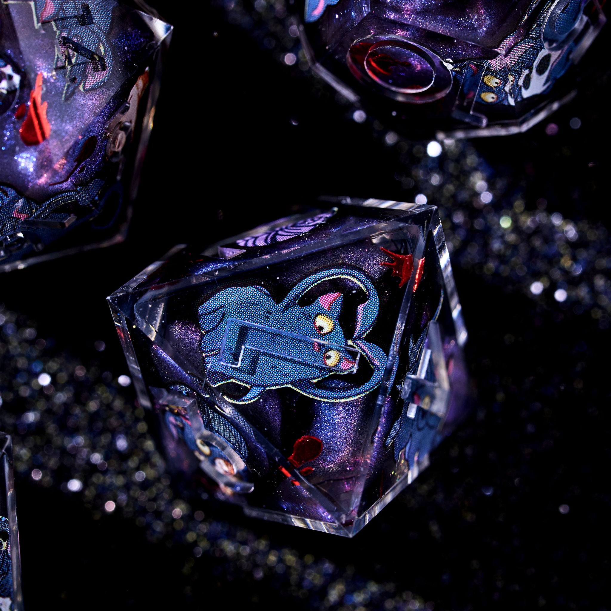 Tentacle Kitten 7-Piece Iconic Dice Set - Dispel Dice - Premium DnD Dice & Accessories # #