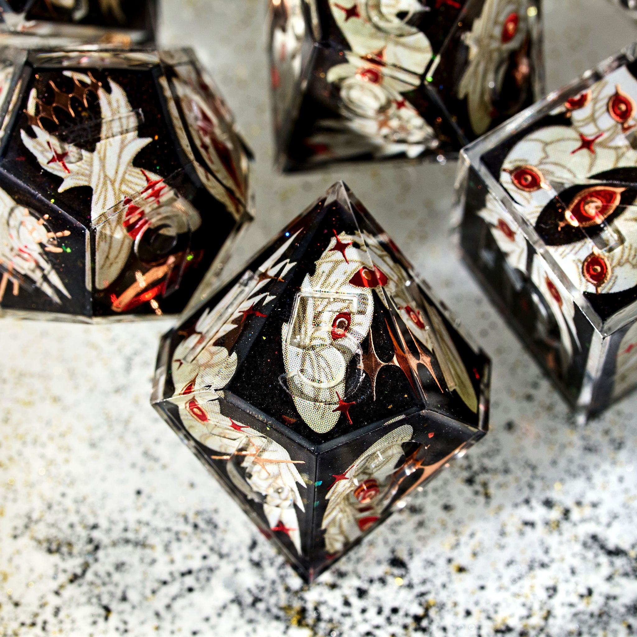 Be Not Afraid 7-Piece Iconic Dice Set - Dispel Dice - Premium DnD Dice & Accessories # #