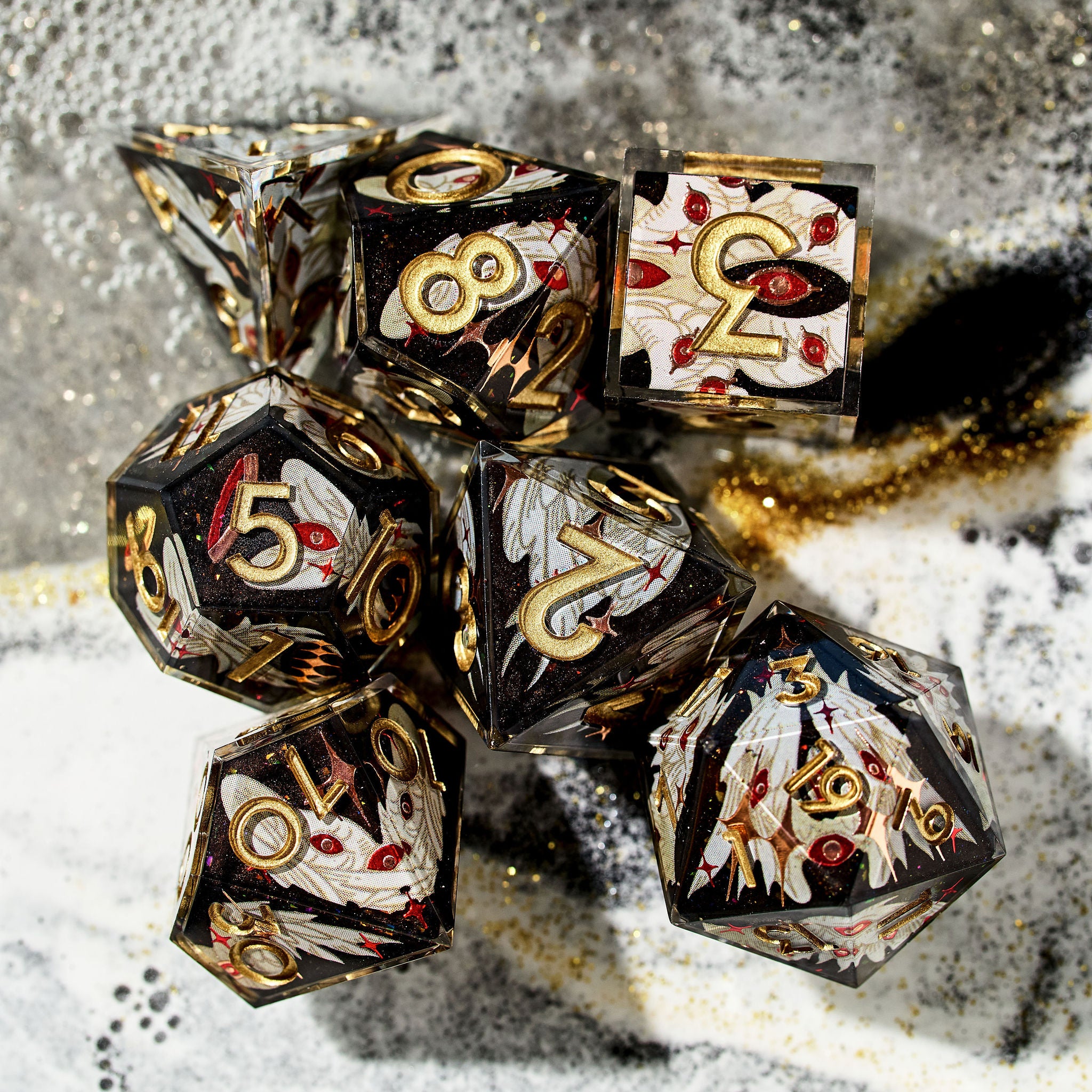 Be Not Afraid 7-Piece Iconic Dice Set - Dispel Dice - Premium DnD Dice & Accessories # #