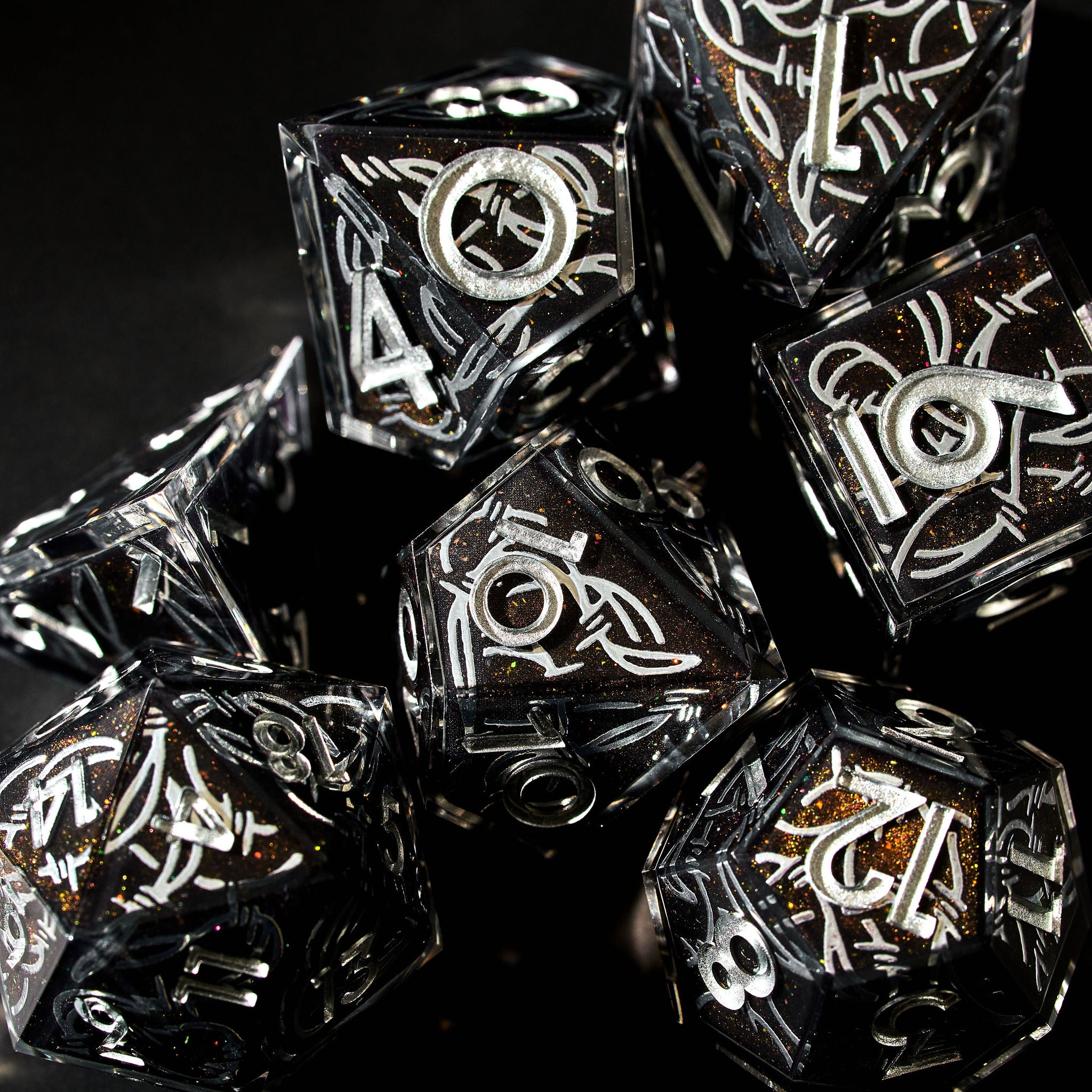 Do Not Cross 7-Piece Iconic Dice Set - Dispel Dice - Premium DnD Dice & Accessories # #