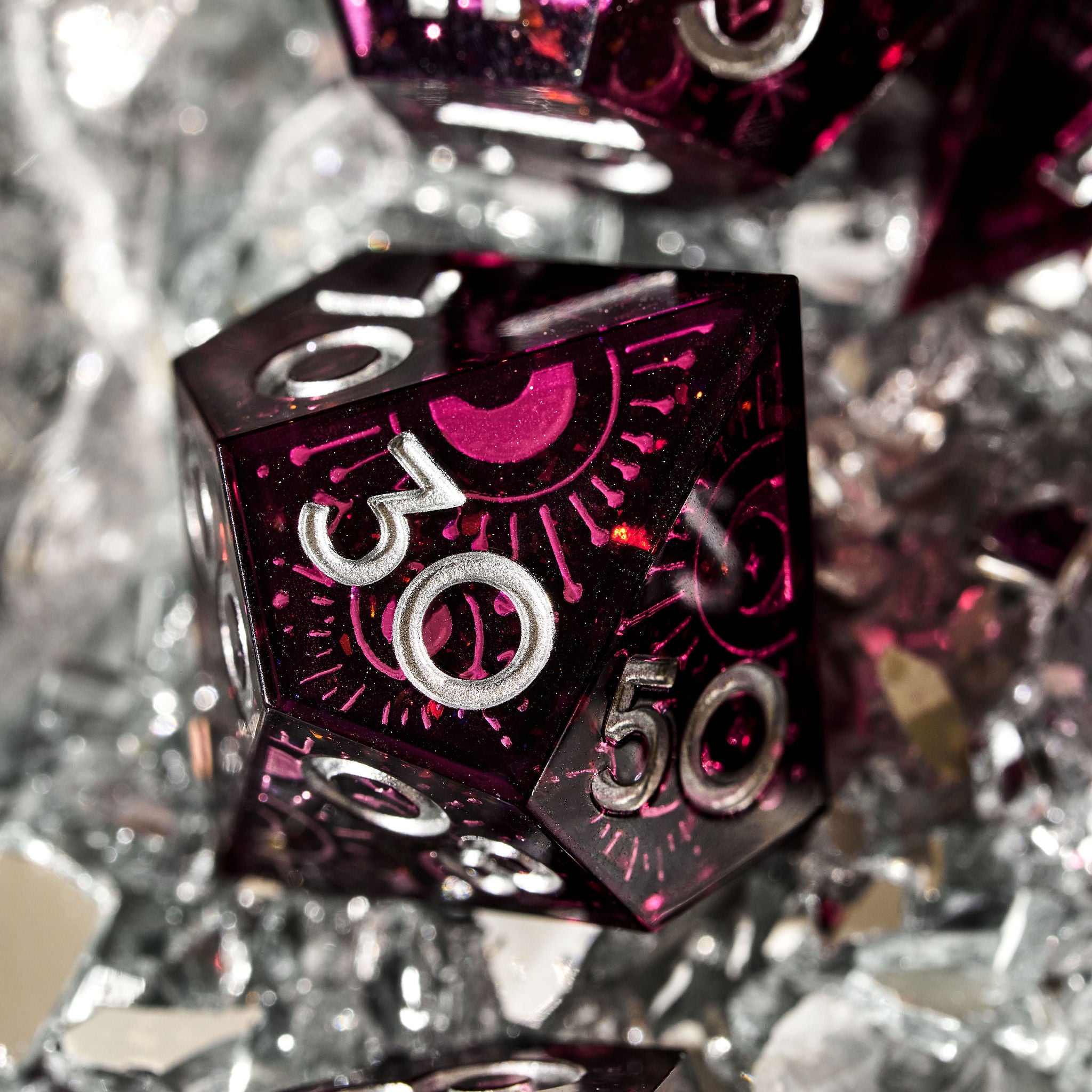 Divination 7-Piece Iconic Dice Set - Dispel Dice - Premium DnD Dice & Accessories # #