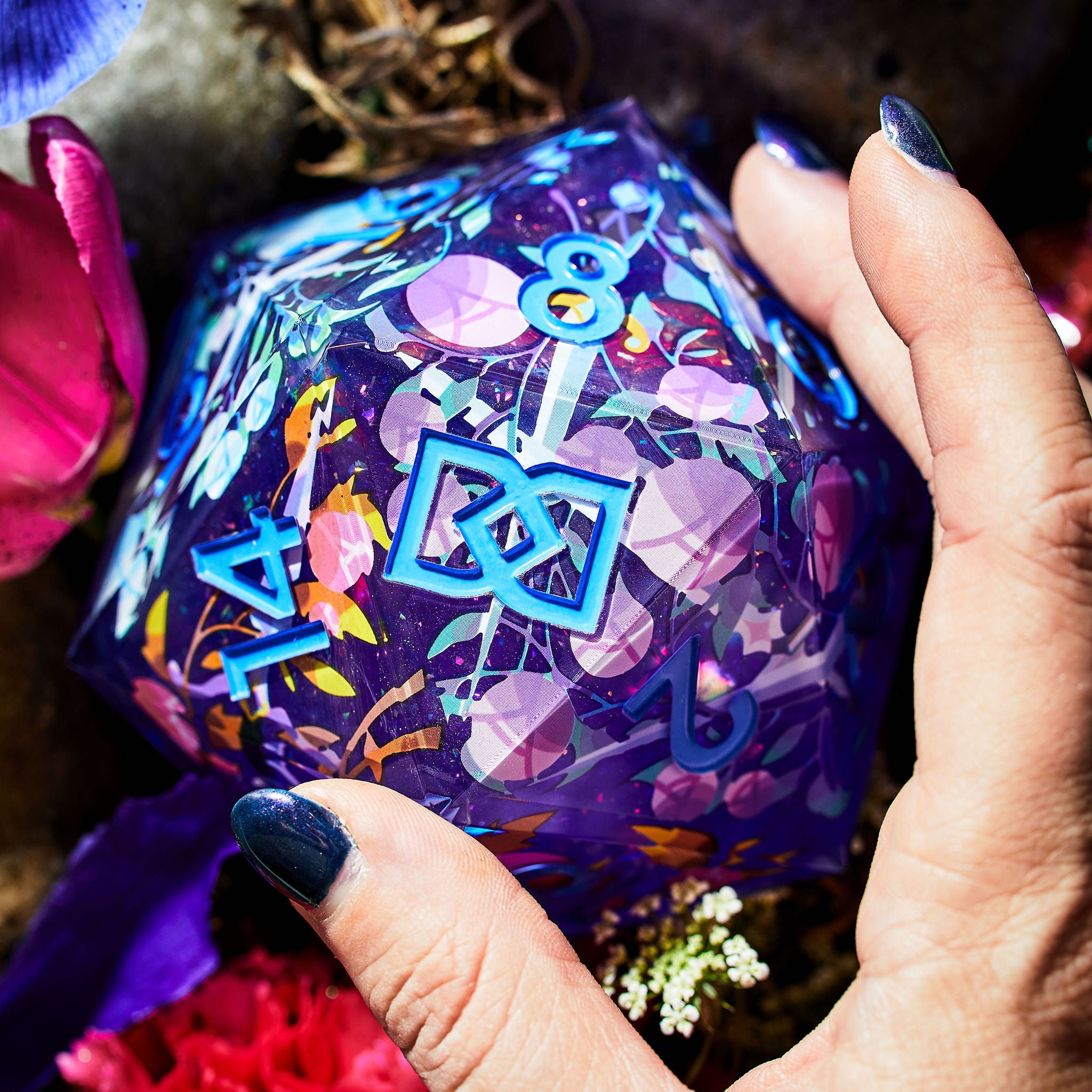 Garden of Swords 95mm Iconic D20 CHONK - Dispel Dice - Premium DnD Dice & Accessories # #