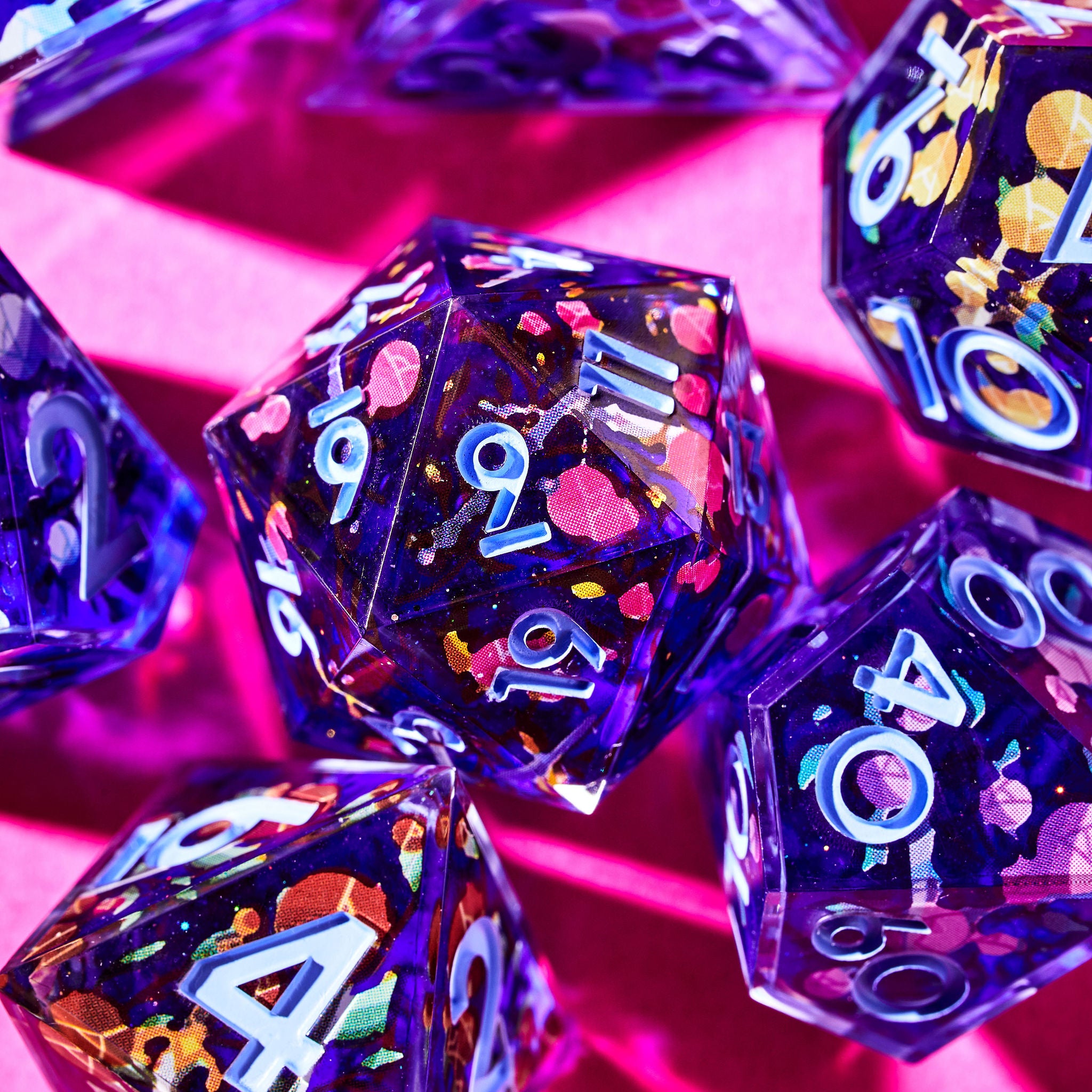Garden of Swords Iconic 7-Piece Dice Set - Dispel Dice - Premium DnD Dice & Accessories # #