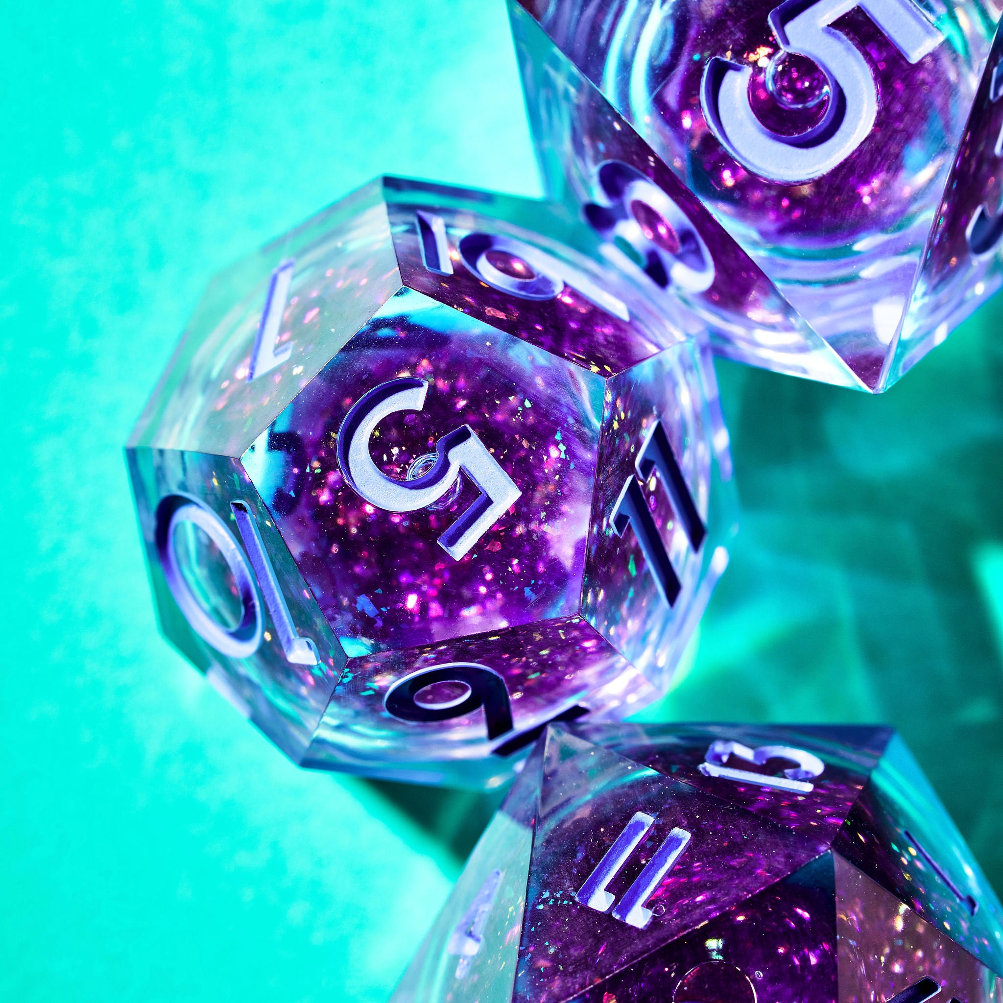 Situationship 7-Piece Liquid Core Set - Dispel Dice - Premium DnD Dice & Accessories # #