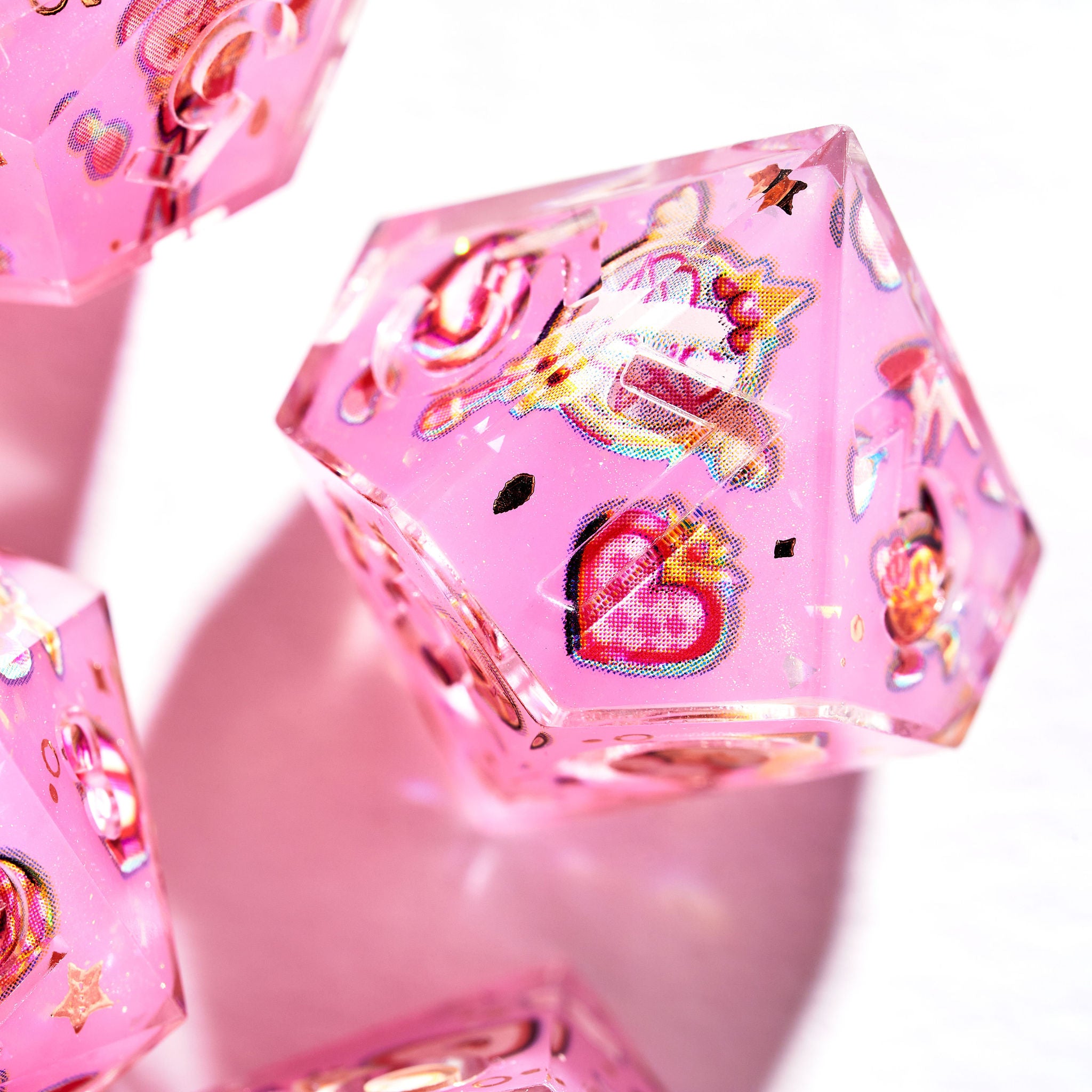 Magical Girl Iconic 7-Piece Dice Set - Dispel Dice - Premium DnD Dice & Accessories # #