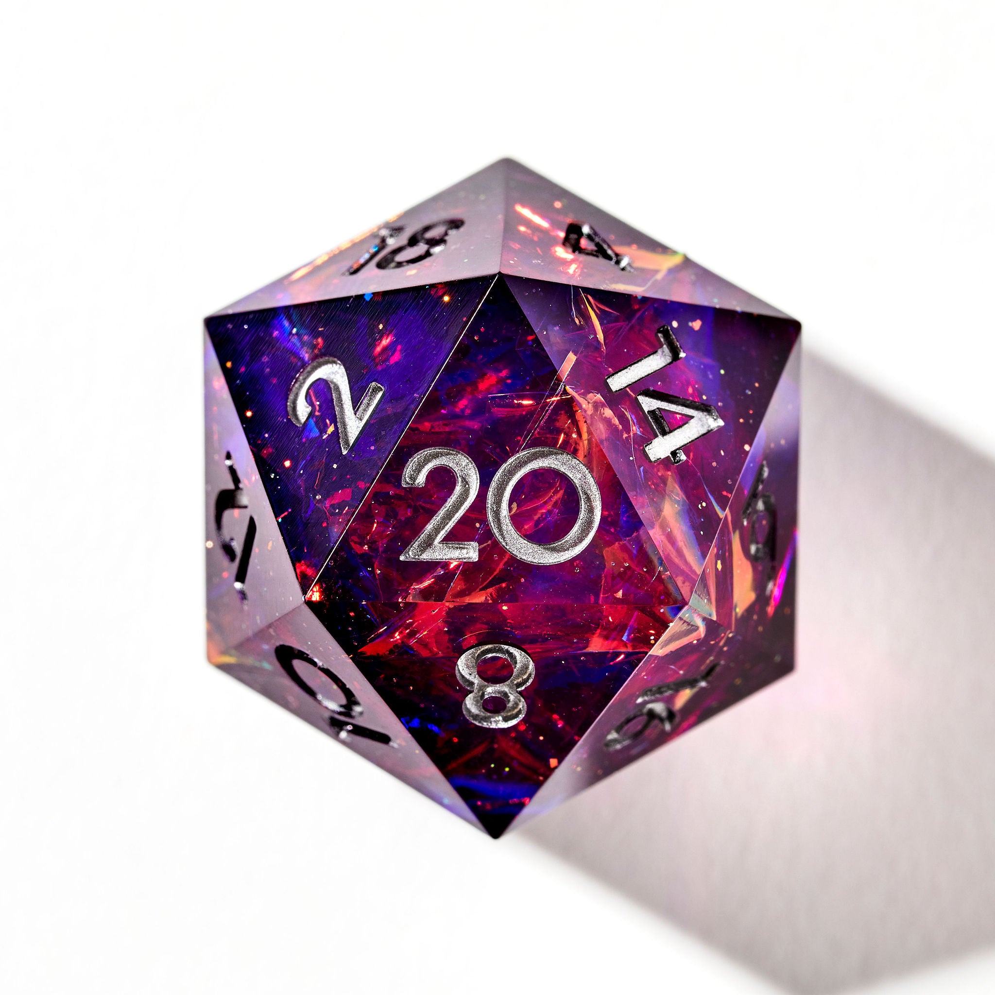 Amethyst Skies 7-Piece Polyhedral Dice Set - Dispel Dice - Premium DnD Dice & Accessories
