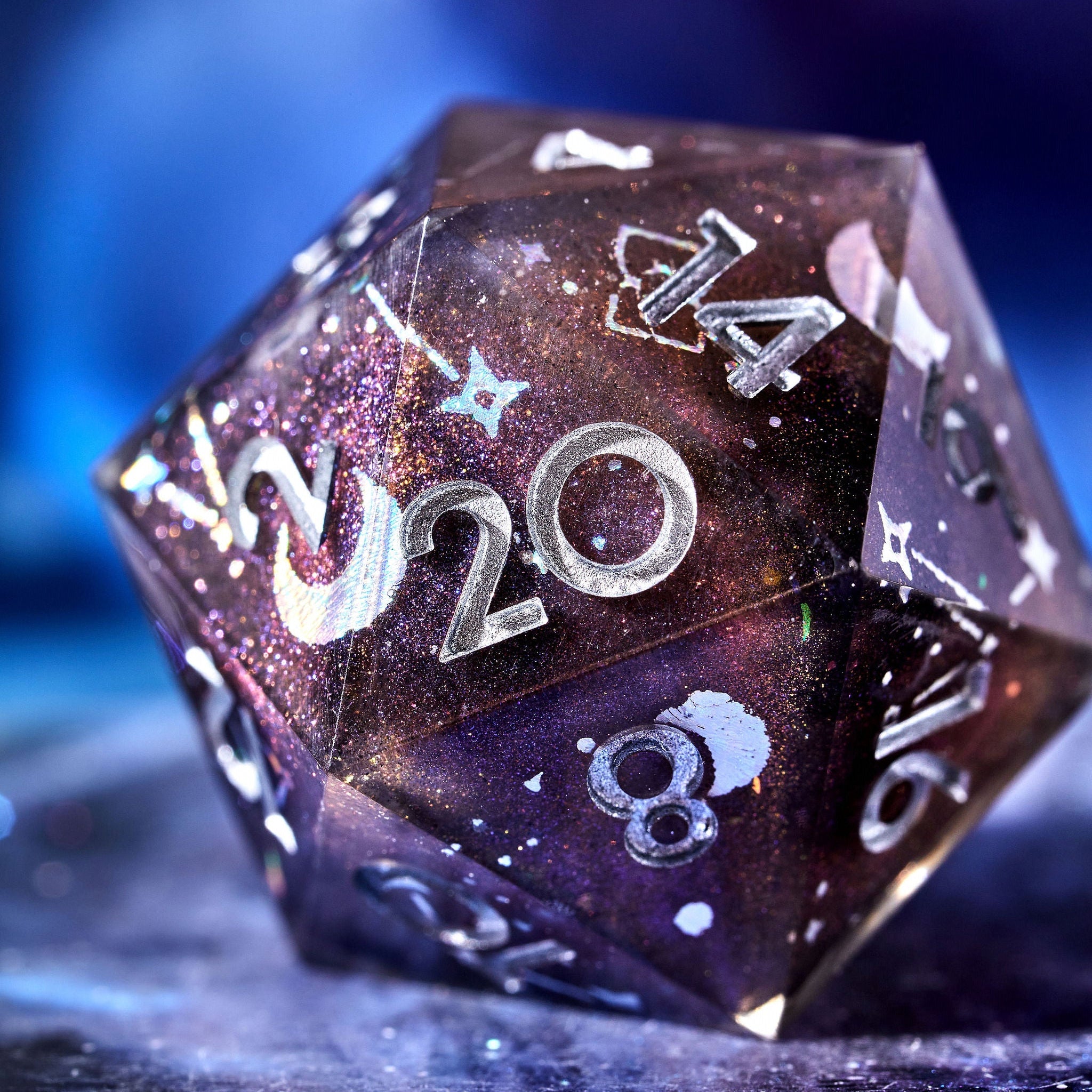 Celestial Sphere 7-Piece Polyhedral Dice Set - Dispel Dice - Premium DnD Dice & Accessories