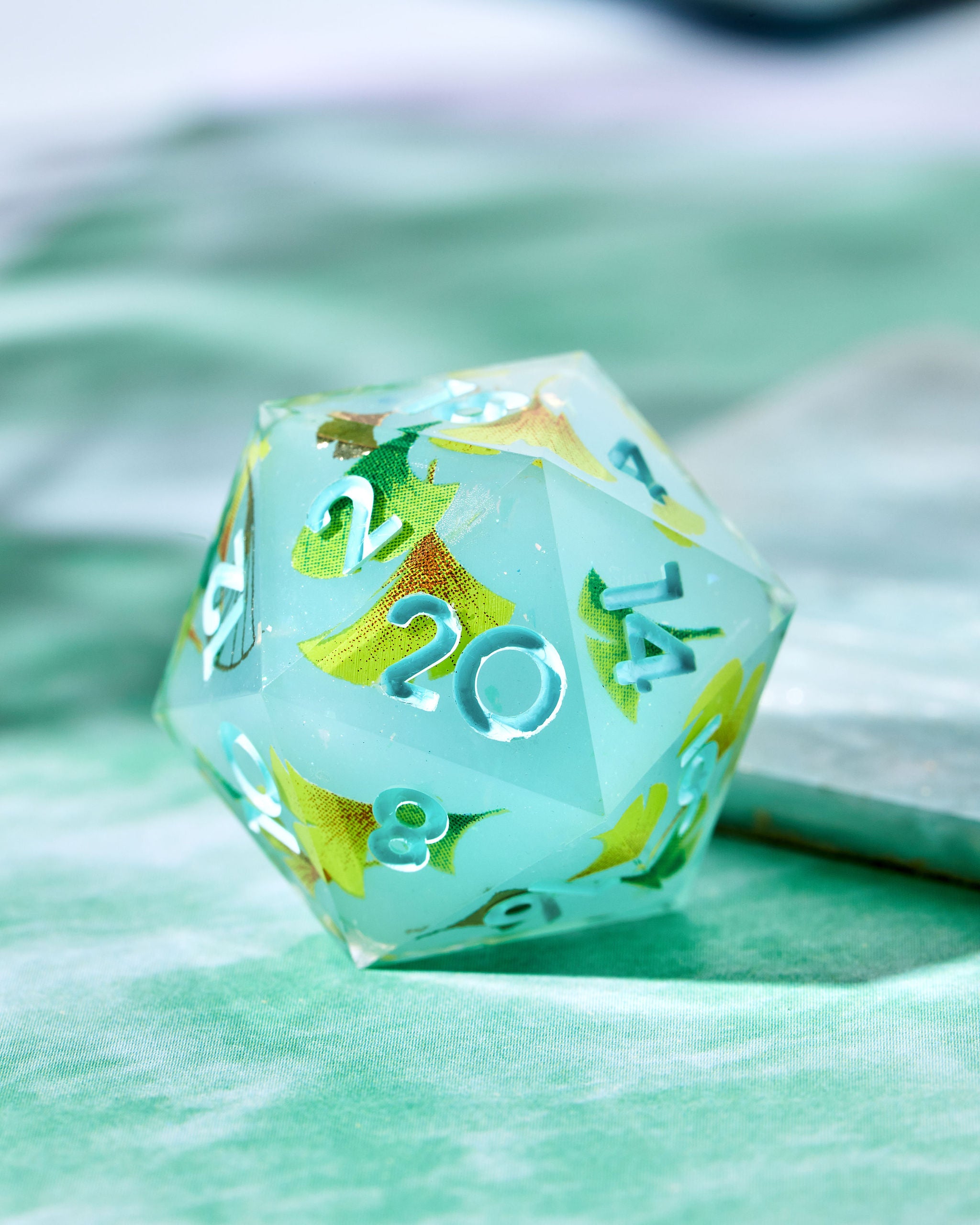 Ginkgos 7-Piece Polyhedral Dice Set - Dispel Dice - Premium DnD Dice & Accessories
