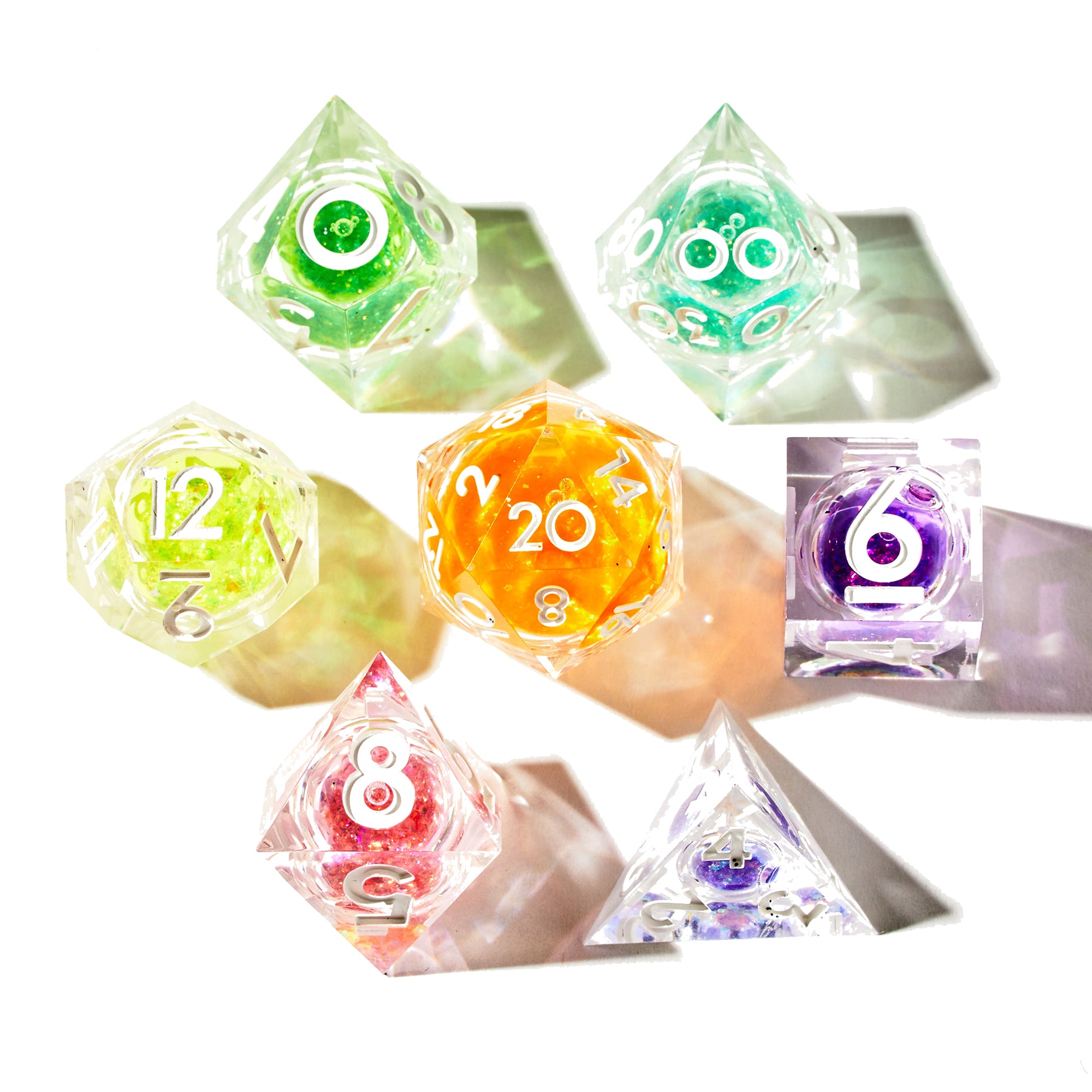 Chromatic Orb 7-Piece Liquid Core Dice Set