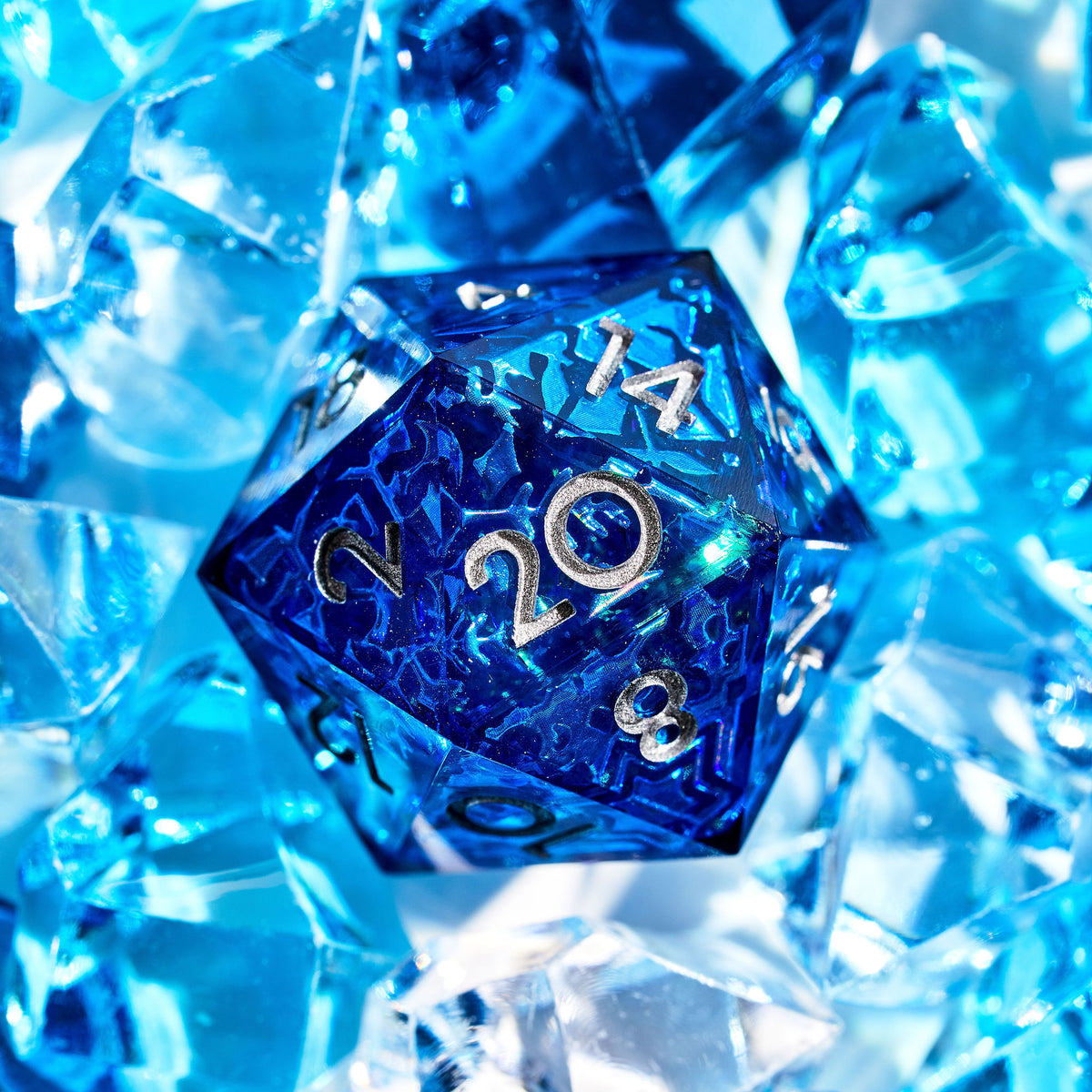 Snowflake Sonata Iconic 7-Piece Dice Set - Dispel Dice - Premium DnD Dice & Accessories