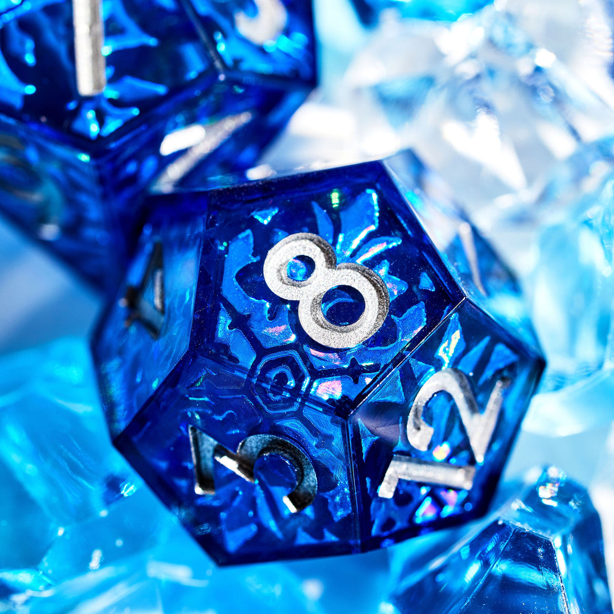 Snowflake Sonata Iconic 7-Piece Dice Set - Dispel Dice - Premium DnD Dice & Accessories