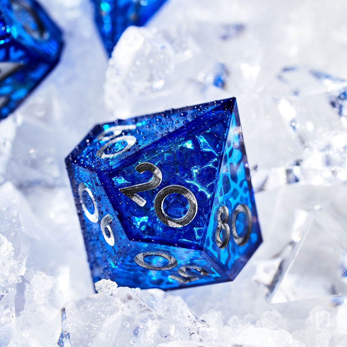 Snowflake Sonata Iconic 7-Piece Dice Set - Dispel Dice - Premium DnD Dice & Accessories