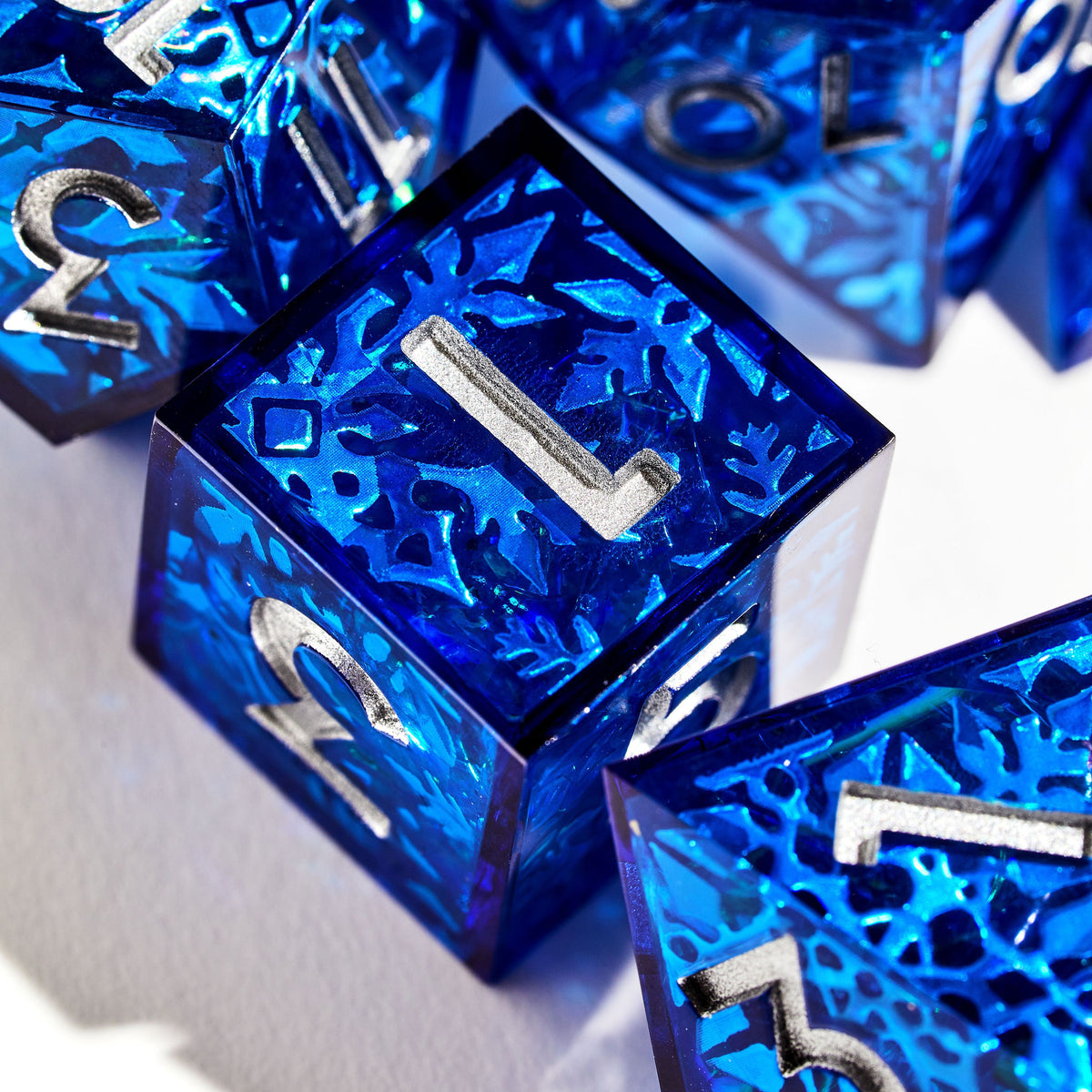 Snowflake Sonata Iconic 7-Piece Dice Set - Dispel Dice - Premium DnD Dice & Accessories