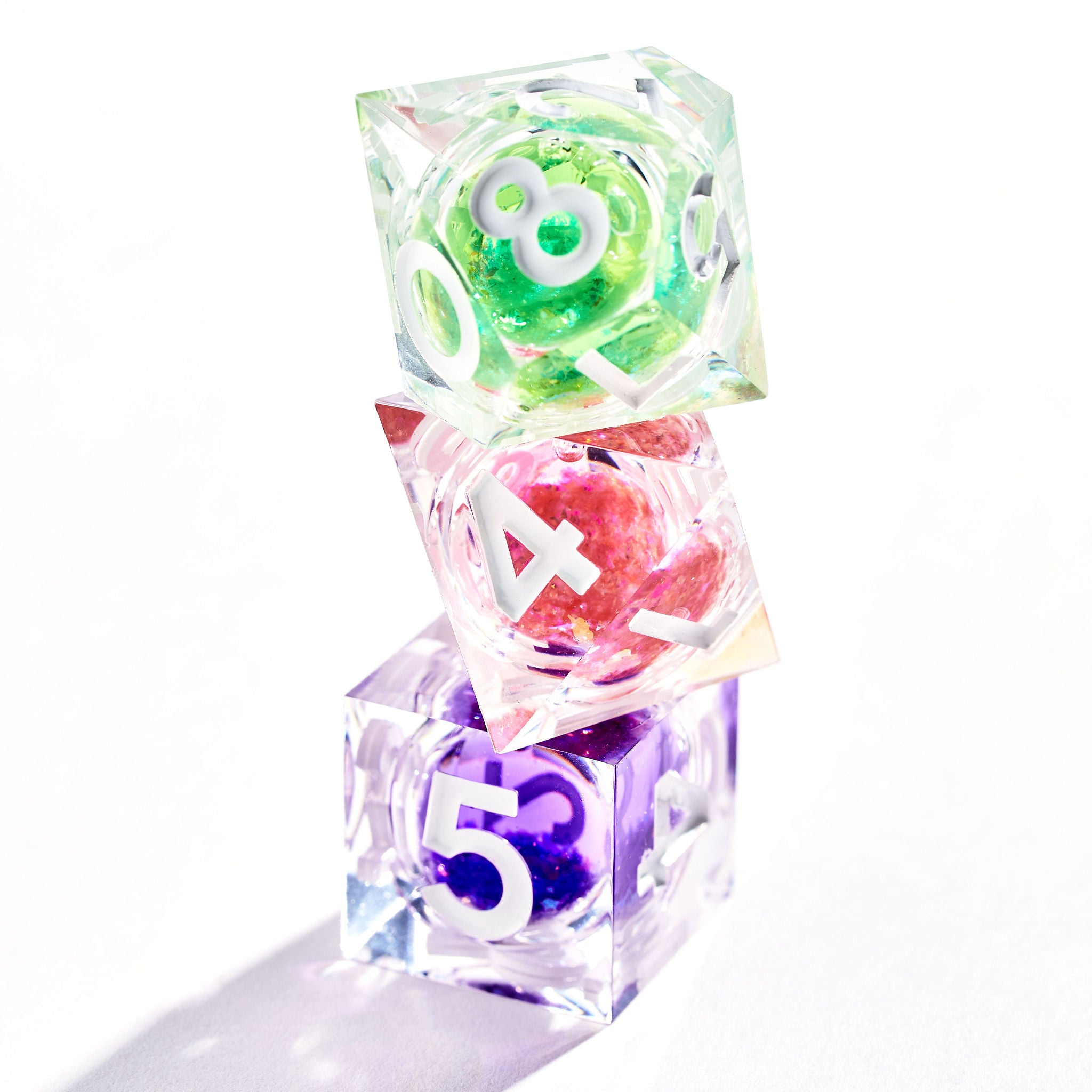 Chromatic Orb 7-Piece Liquid Core Dice Set - Dispel Dice - Premium DnD Dice & Accessories