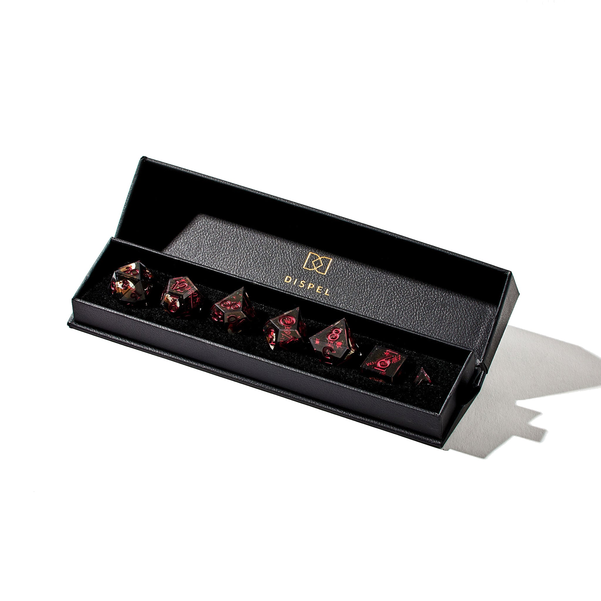 "DPS" RPG-inspired Iconic 7-Piece Dice Set - Dispel Dice - Premium DnD Dice & Accessories # #